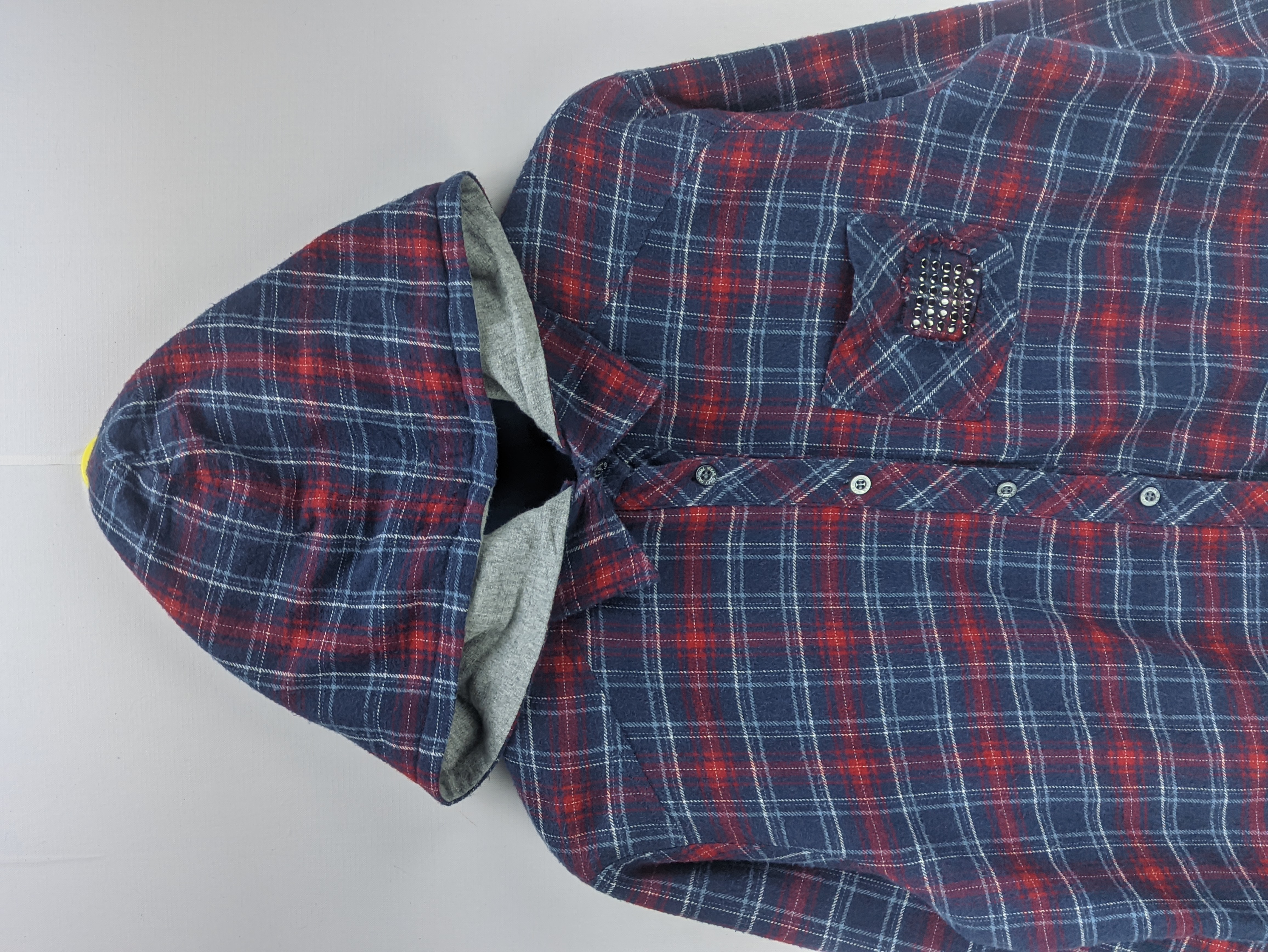 Japanese Brand - Steals🔥Flannel Hooded Checkered Reversible - 3