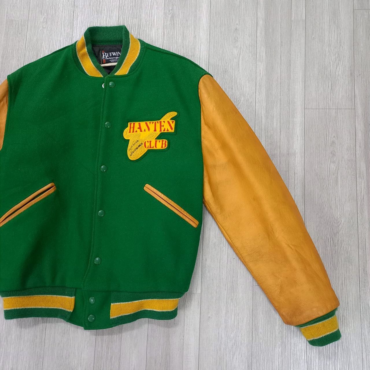 Union Made - HANTEN CLUB 1984 by BUTWIN USA Wool Leather Varsity Jacket - 10