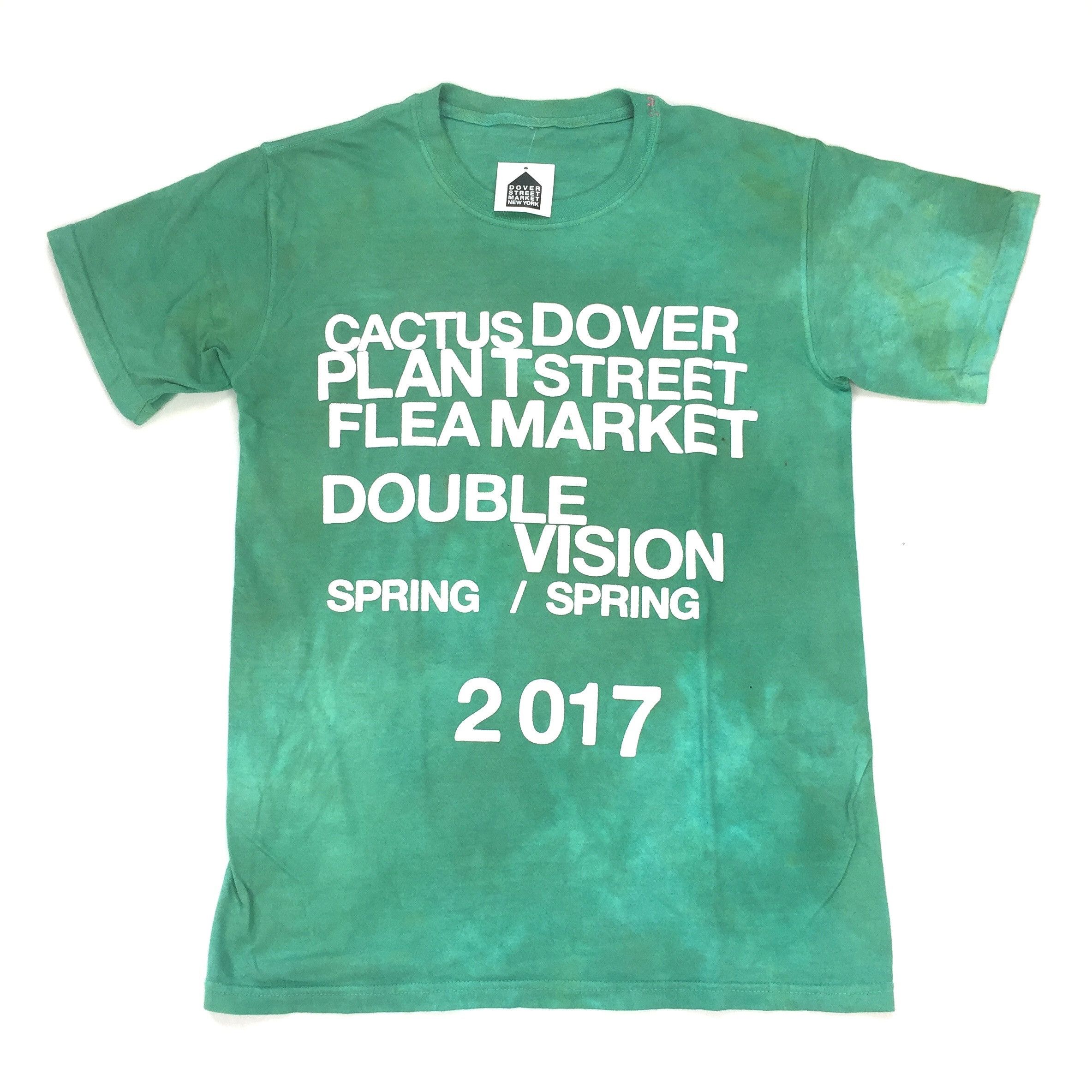 Dover Street Market - CPFM Green Double Vision Tie Dye T-Shirt NWT - 1