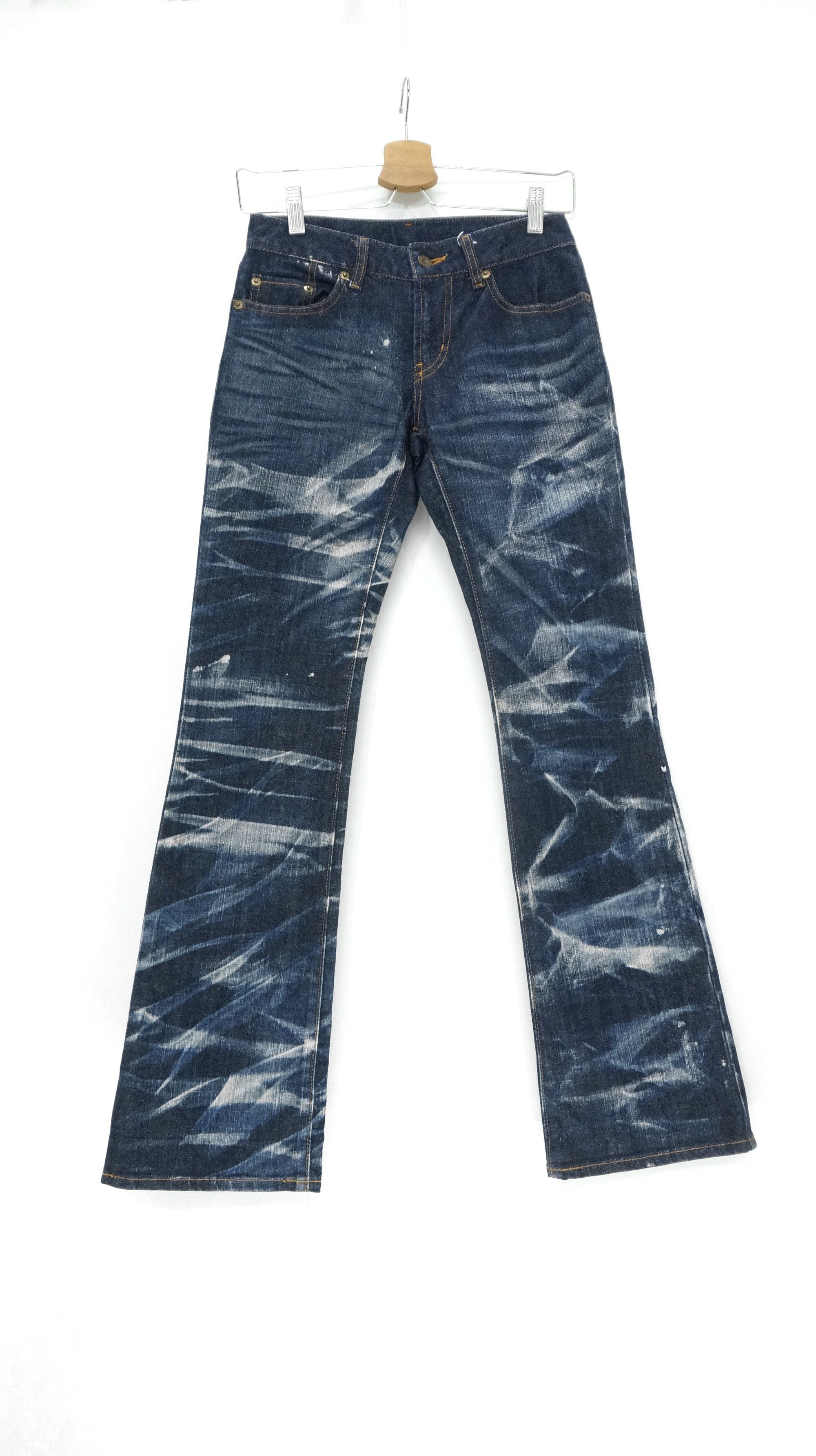 🔥🔥 UNIQLO Acid Wash Skinny Bootcut Jeans - 2