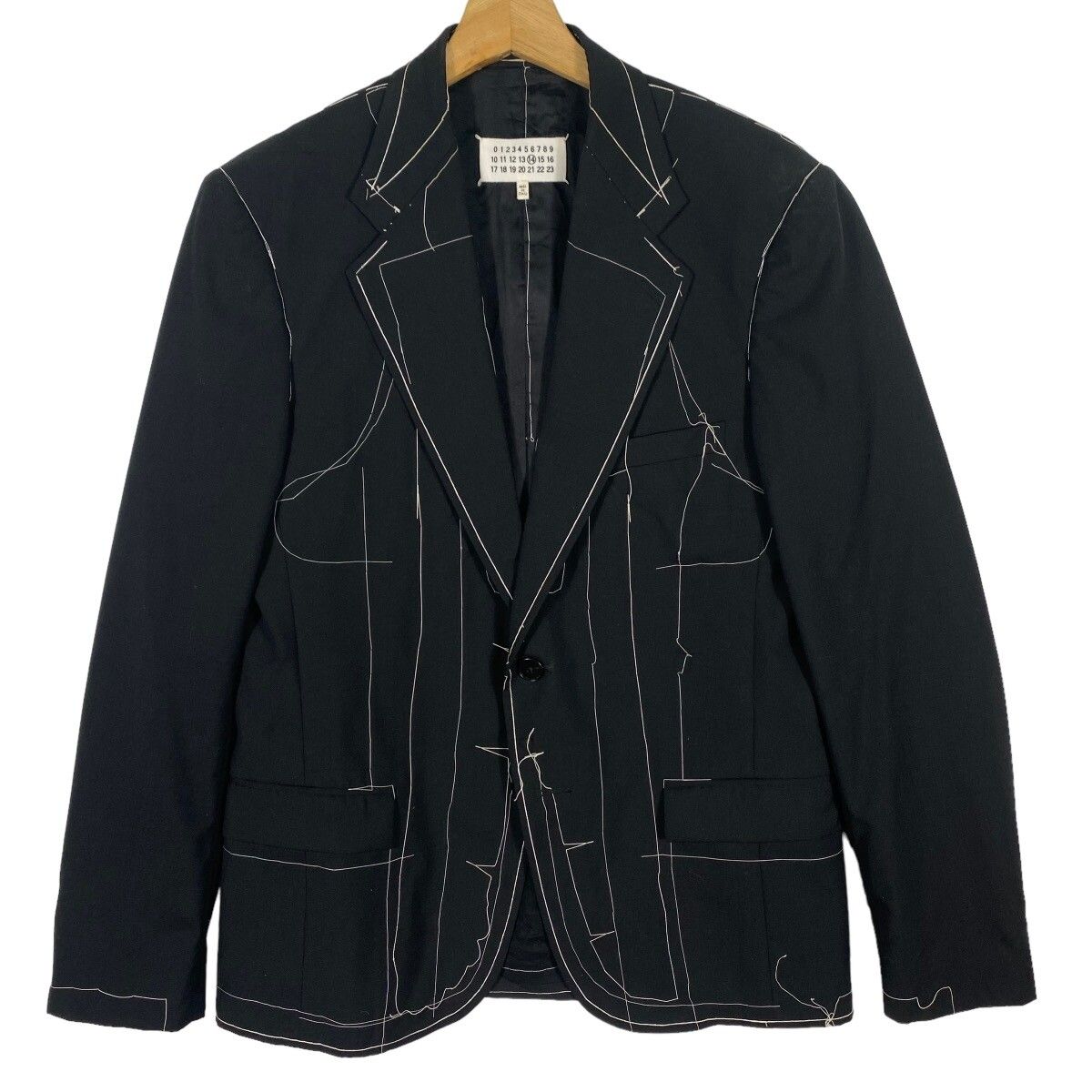 Archival Clothing - Maison Margiela Basting Stitching Blazer SS17 - 5