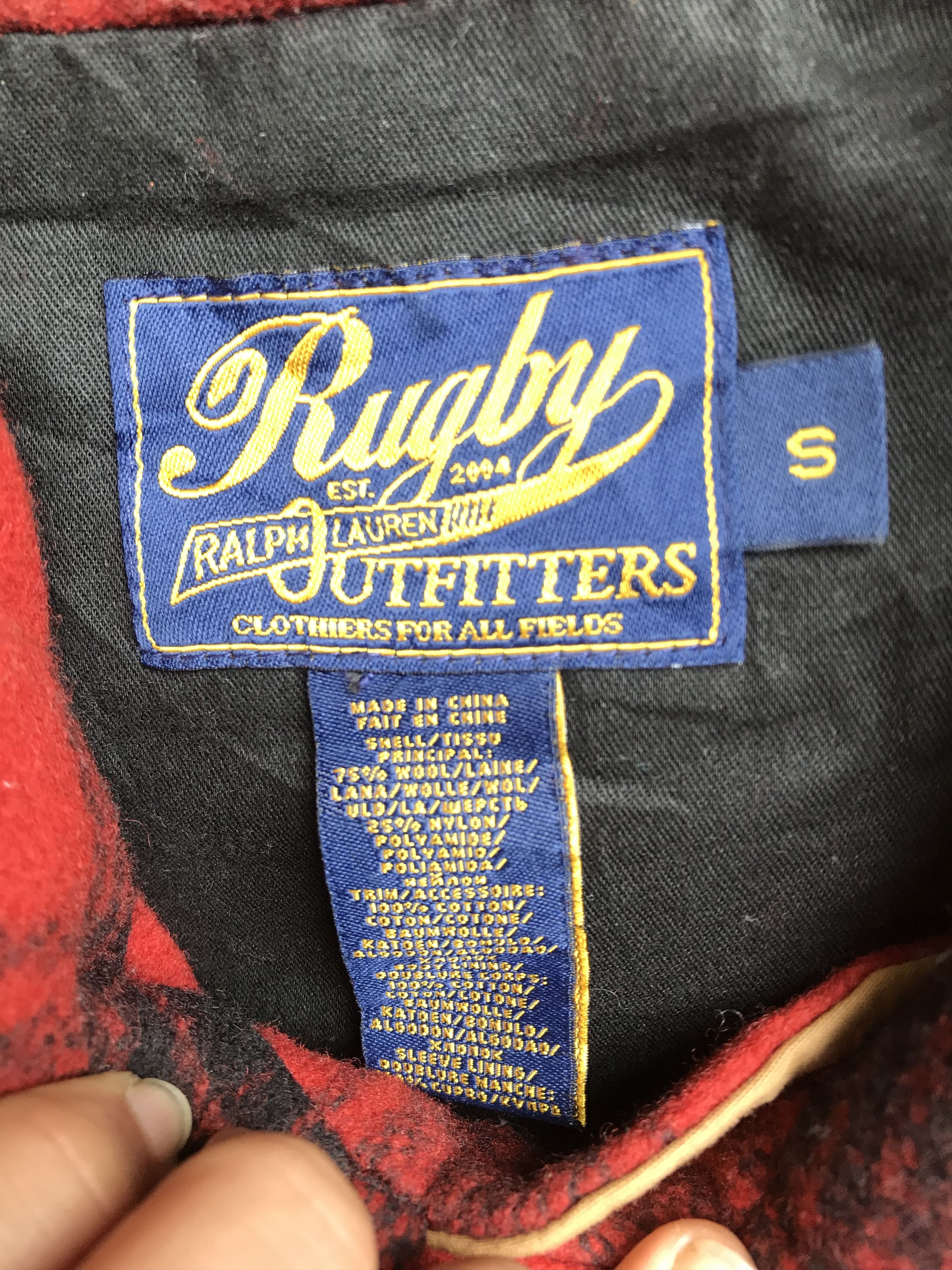 Rugby Polo Ralph Lauren Check Tartan Wool Blend Jacket - 3