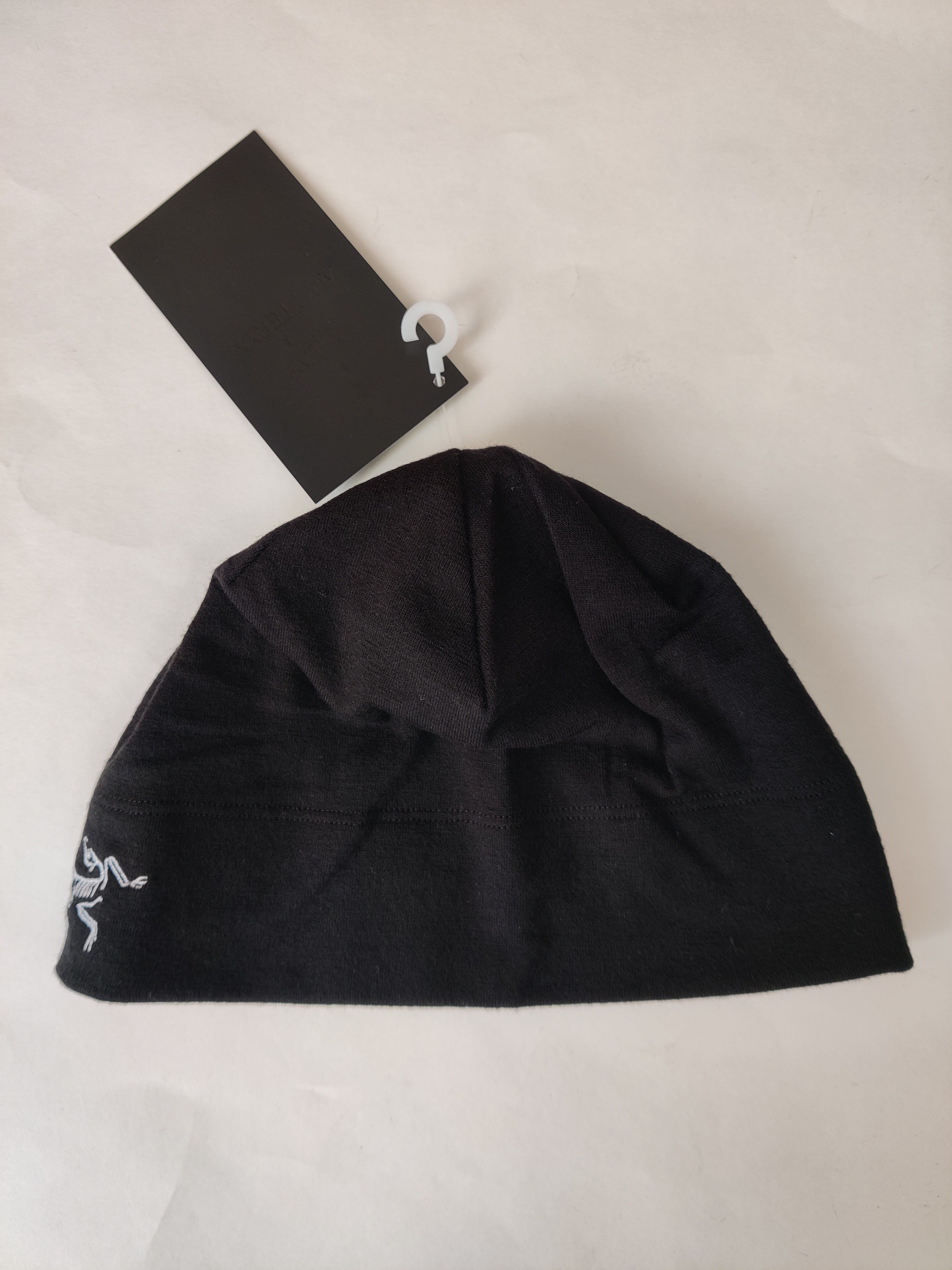 Rho LTW Merino Wool Beanie Thin Hat Winter Black Travel Outdoor Cap - 3