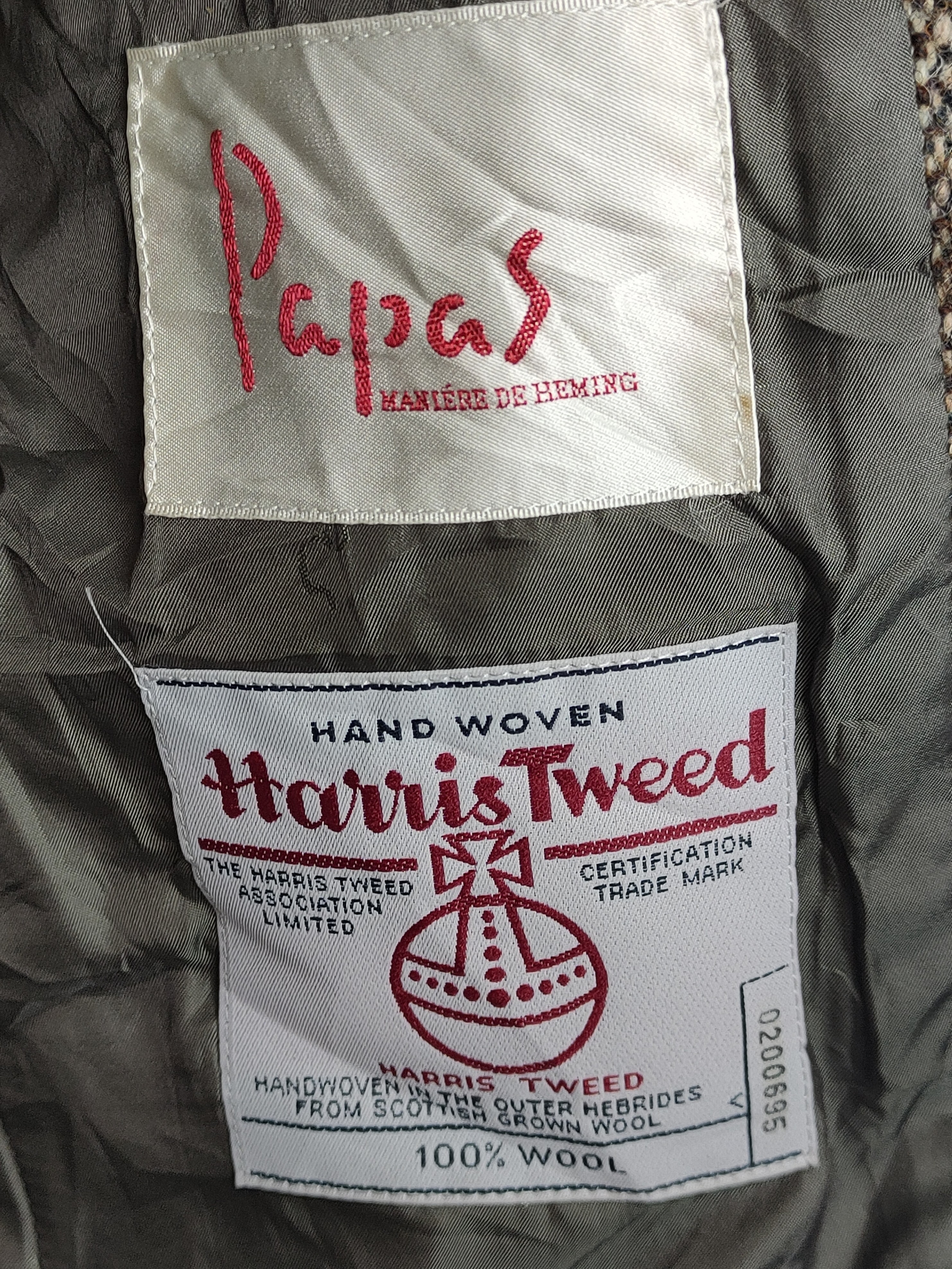 Japanese Brand - Papas x Harris Tweed Wool Blazer Coat - 6