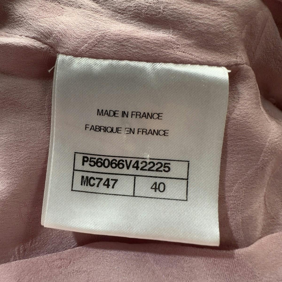 2017 Pink Tweed V-Neck Fringed Dress - 9