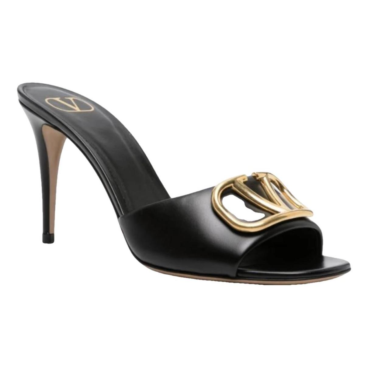 VLogo leather heels - 1