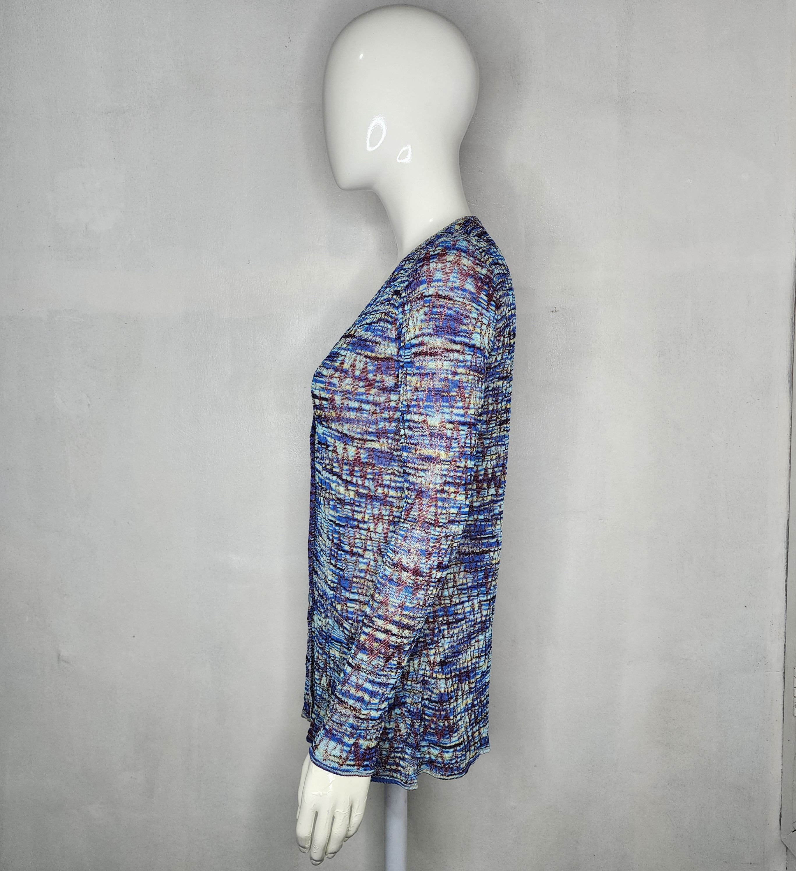 Missoni - Zigzag Knit Multicolor Cardigan - 8