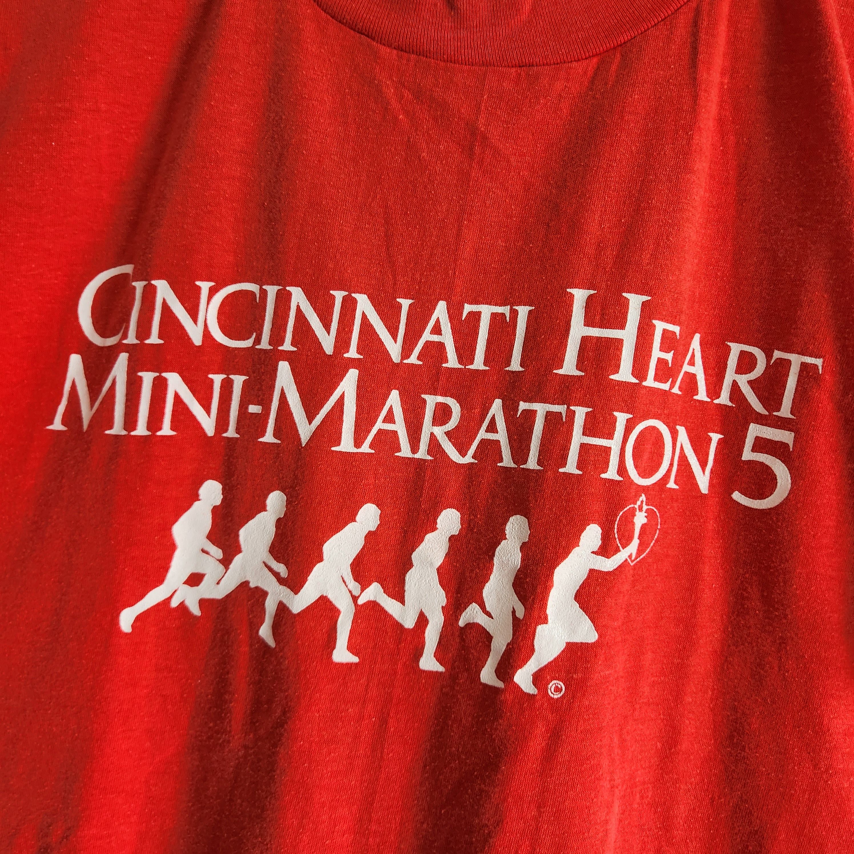 Vintage Cincinnati Heart Mini-Marathon TShirt 1980s - 10