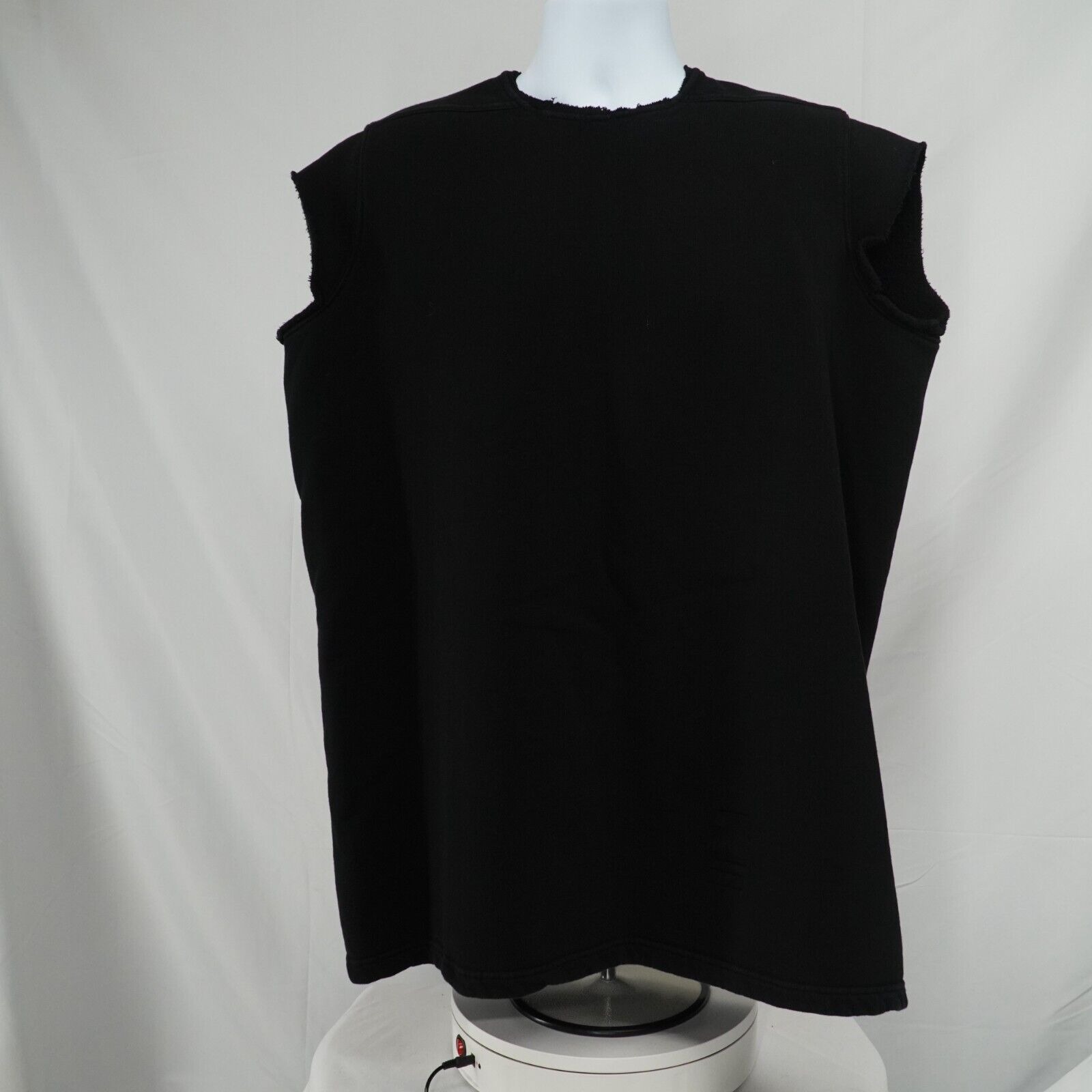 Jumbo Black Sleeveless Sweater Shirt Oversized SS16 Cyclops - 1