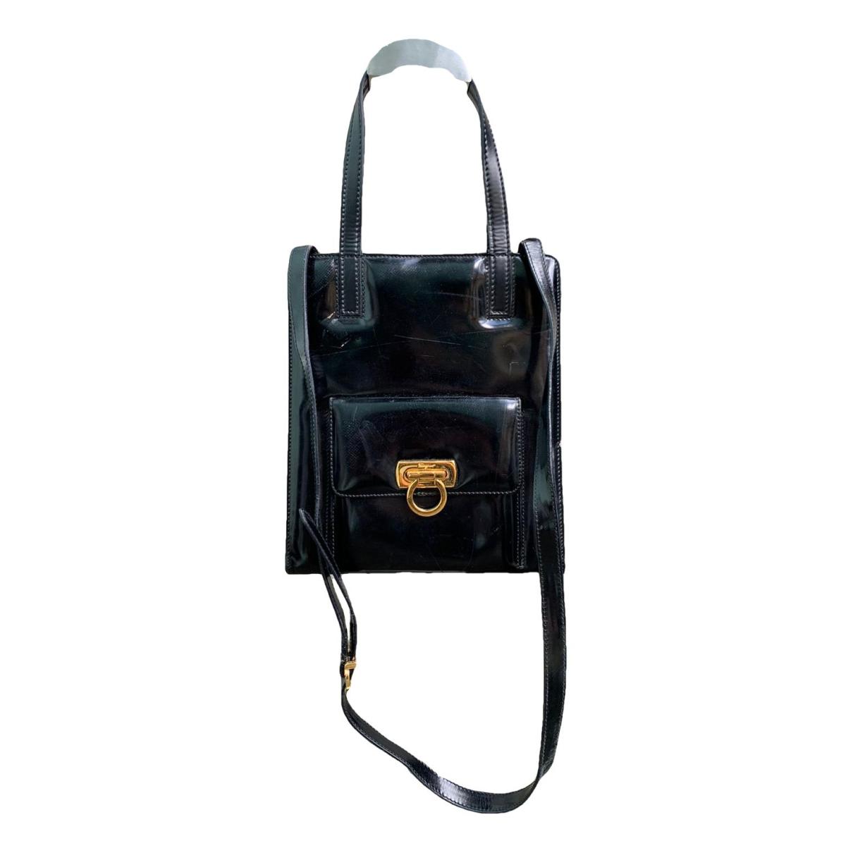 Patent leather handbag - 1