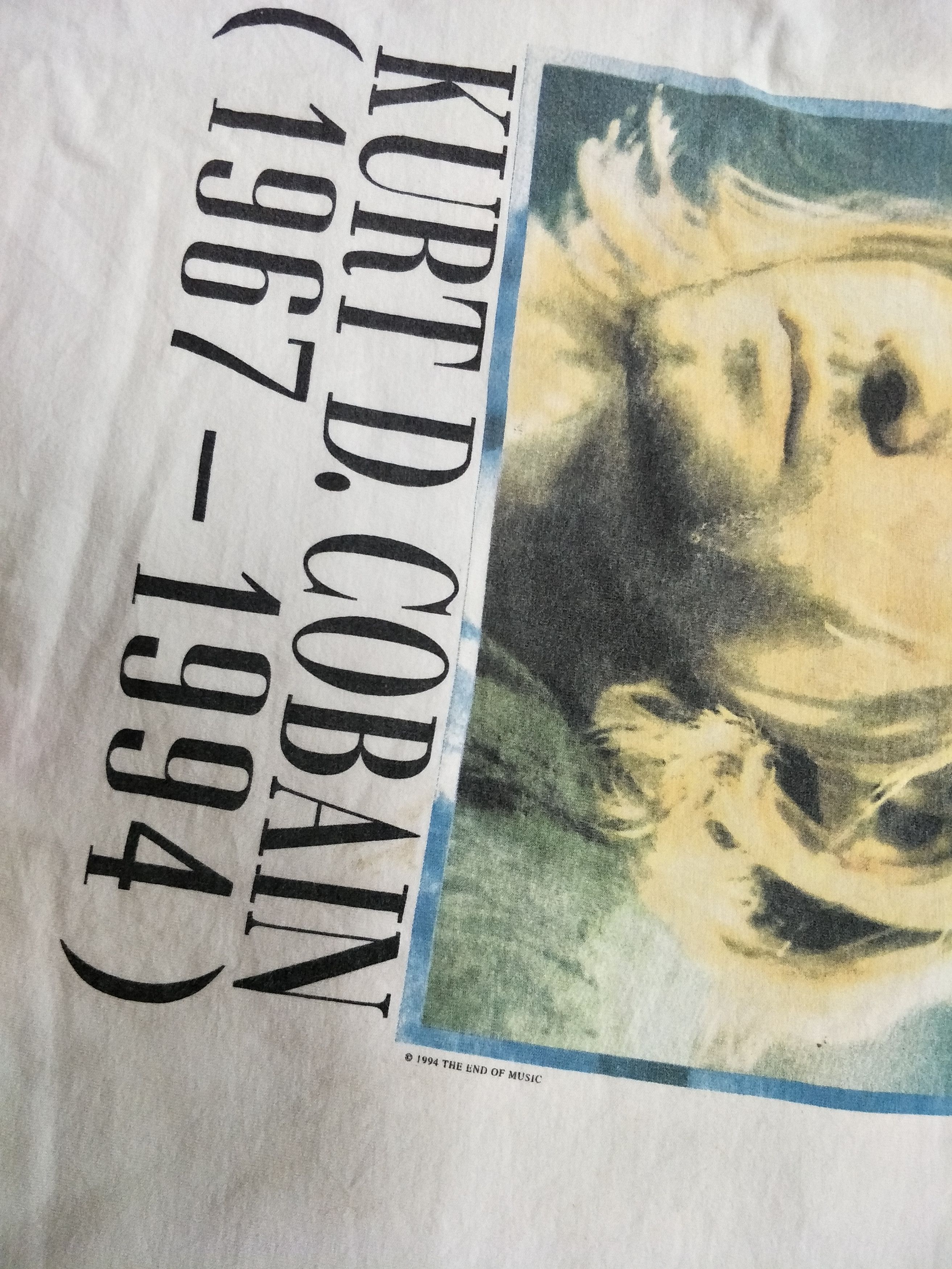 Vintage KURT COBAIN In Memory Nirvana Grunge - 3