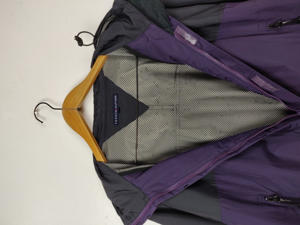 Purple - Two Tone Windbreaker Sweater Jacket - 5