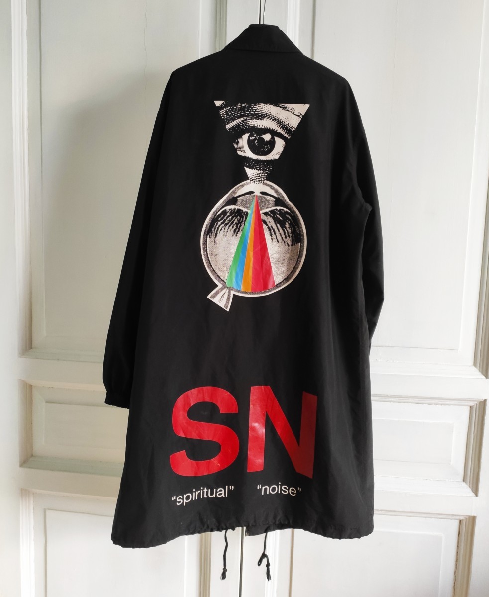 GRAIL! SS18 Spiritual noise printed raincoat - 4