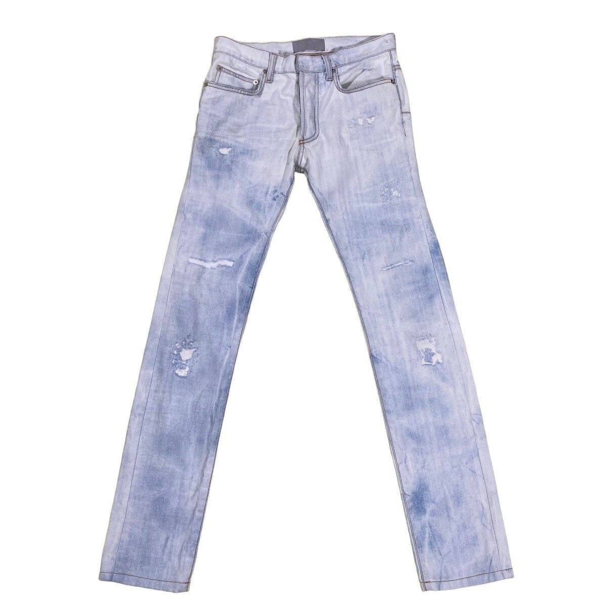 Dior Homme SS06 Dirty Snow Denim Jeans - 1