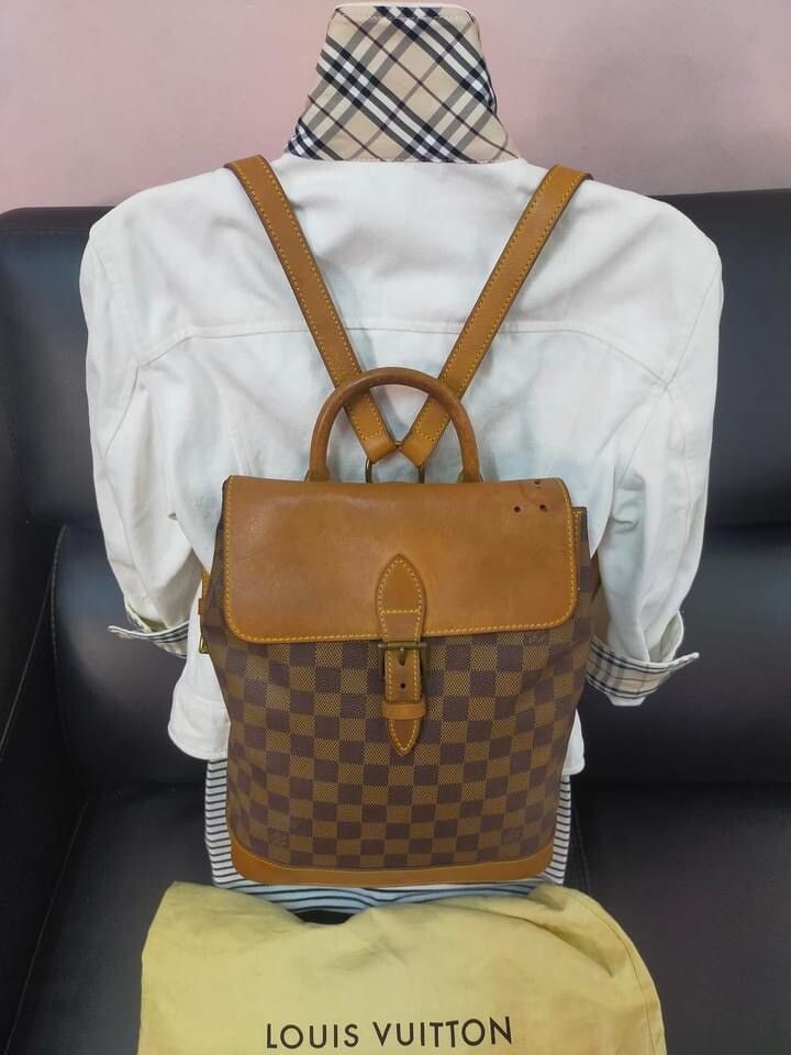 Auth LOUIS VUITTON Damier Ebene Centenaire Soho Backpack - 14