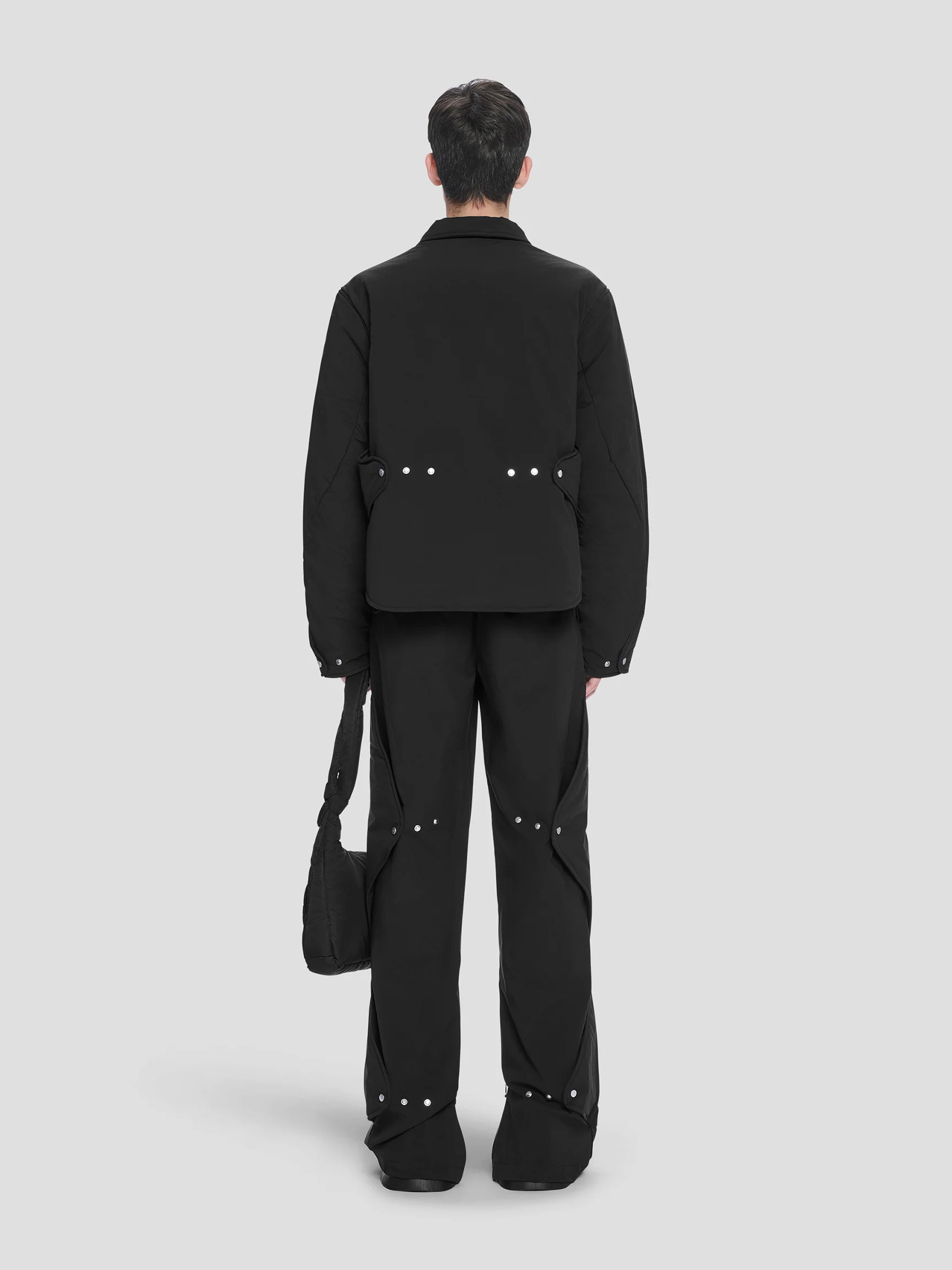 AW24 CONCORDANCE PUFFED SHIRT — BLACK - 17