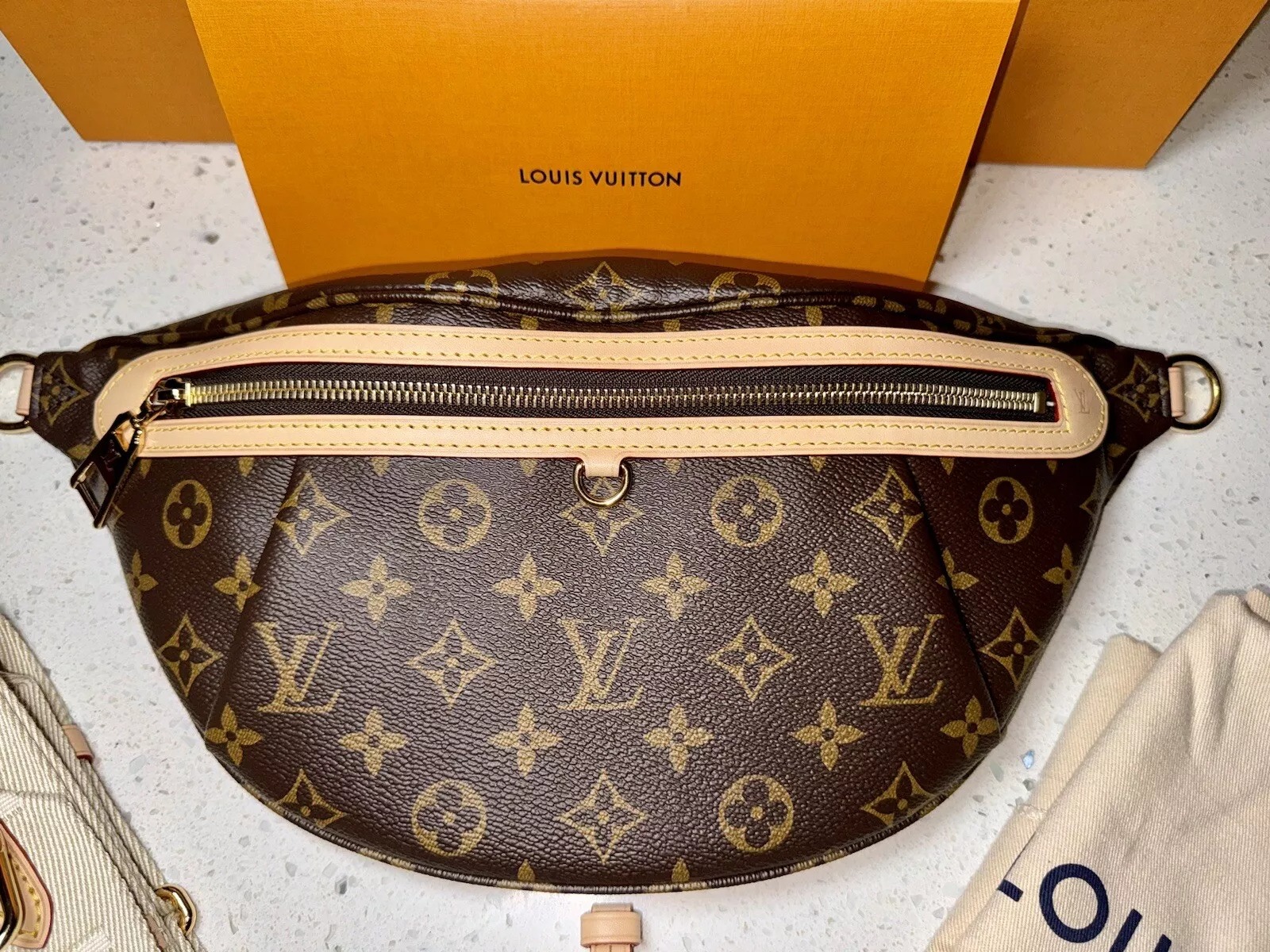 Authentic Louis Vuitton High Rise Monogram Bumbag Fanny Pack Bag - 3