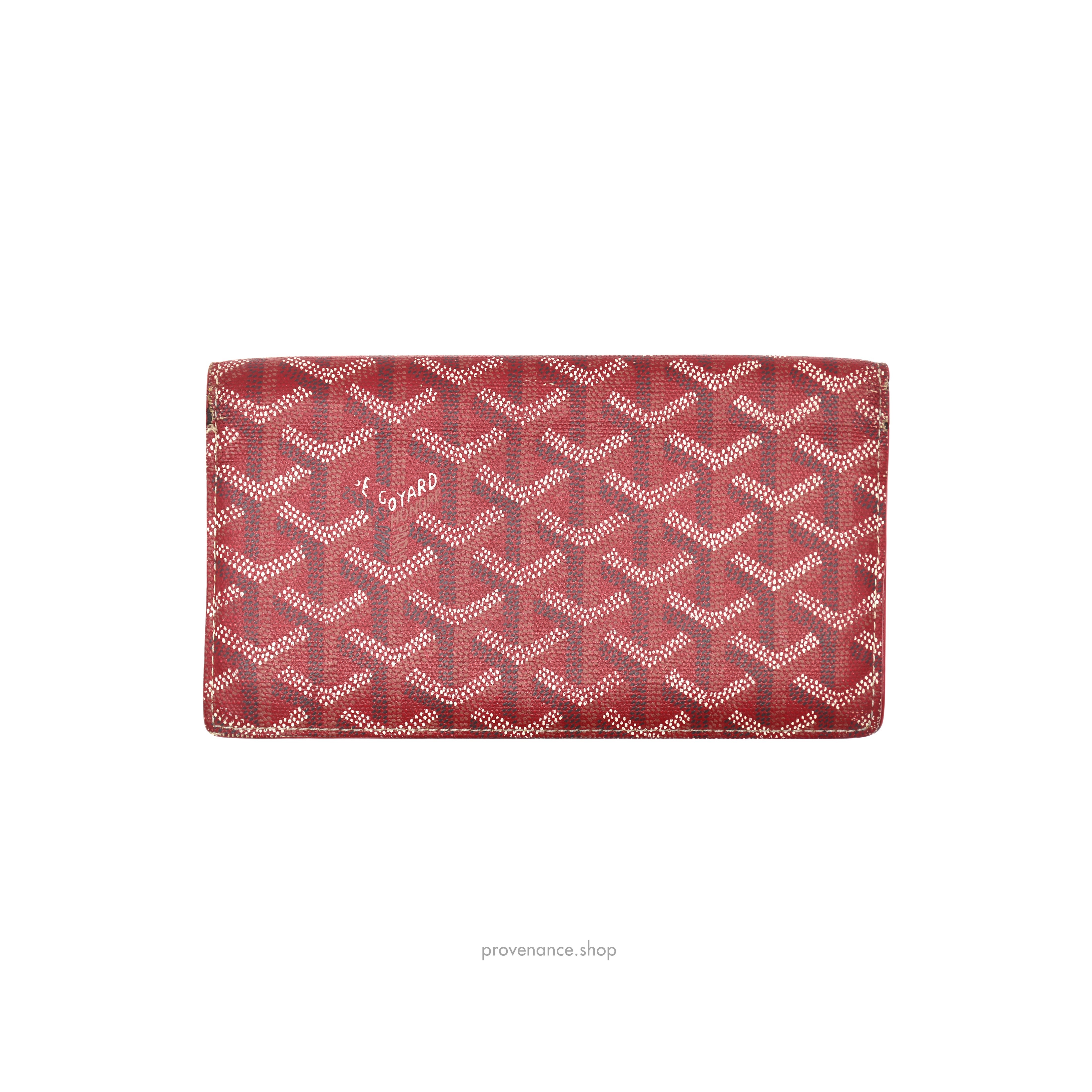 Richelieu Long Wallet - Red Goyardine - 2