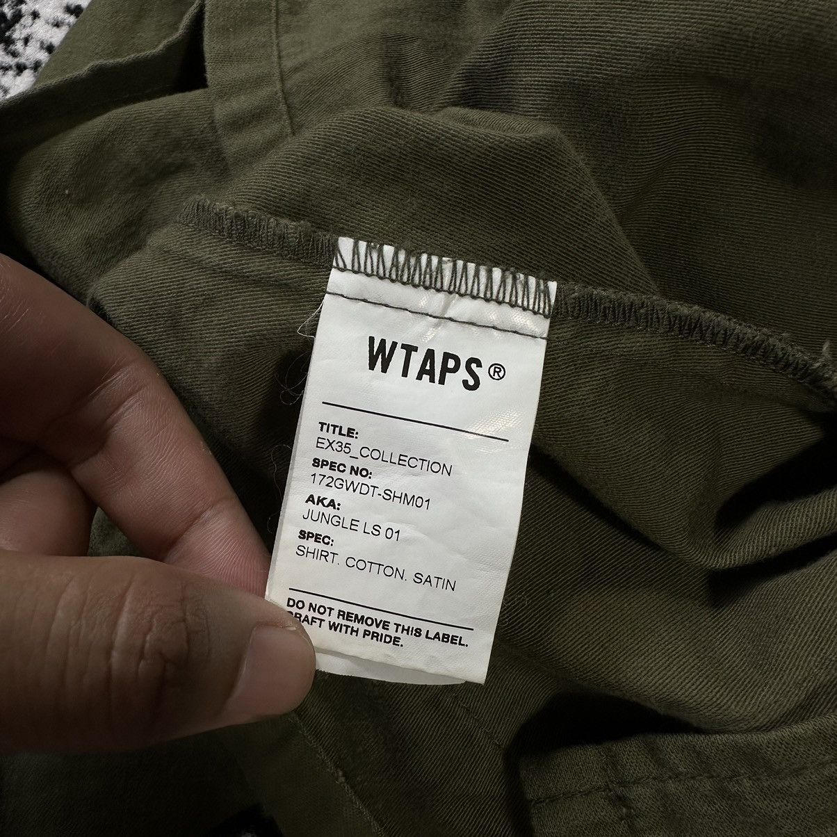 WTAPS JUNGLE LS 01 SHIRT COTTON SATIN 2017 - 7