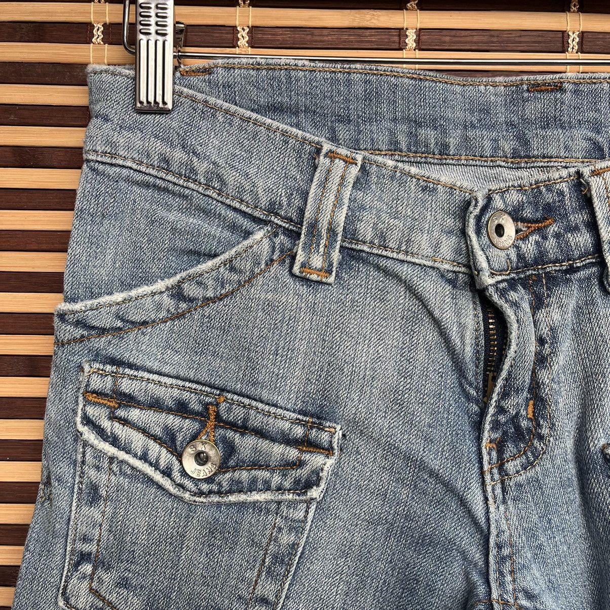Japanese Brand - Avant Garde Designer Pockets Denim SK Jeans Bush Pants - 8