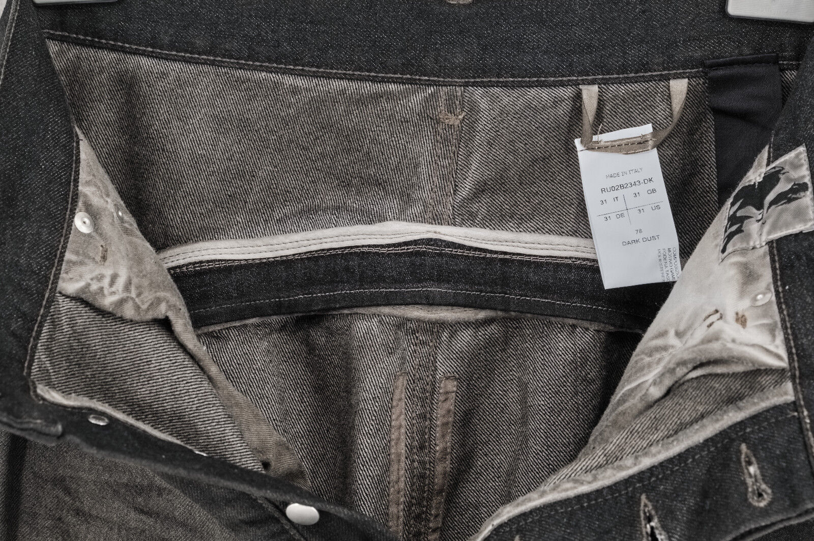 BNWT Rick Owens Bolan Banana Zip-Detailed Flaired Jeans, 1950$ - 11