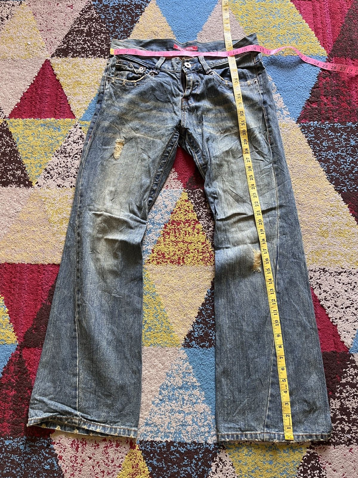 Vintage - Flare OXS Rubber Soul Mud Wash Classic Boot Cut Denim Jeans - 4
