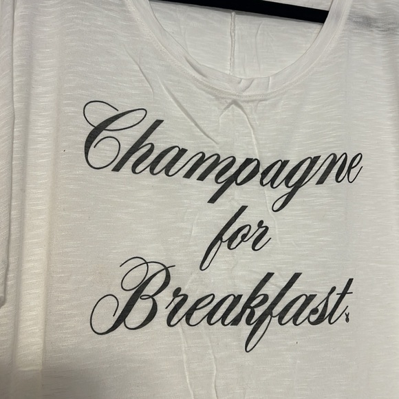 Royal Rabbit “Champagne For Breakfast” Boxy Burnout T-Shirt - 3