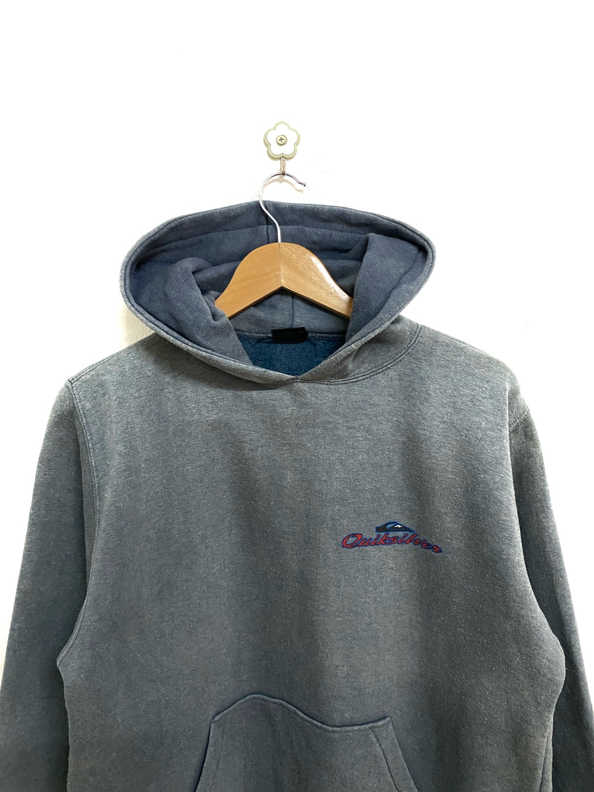 Vintage - Vintage 90s Quiksilver Big Logo Sunfade Hoodie - 3