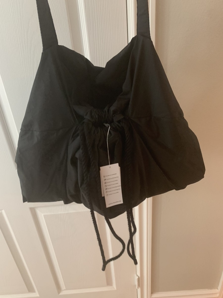 Marvielab - Typewriter cotton sling bag with drawstrings - 4