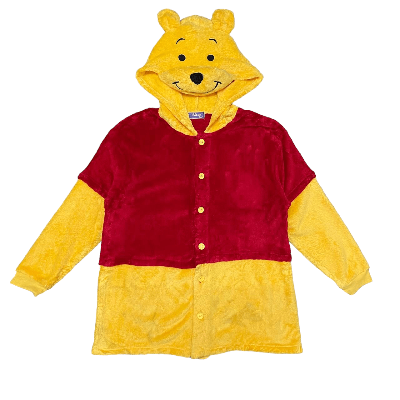 Vintage Disney Winnie The Pooh Fleece Hooded Jacket - 1