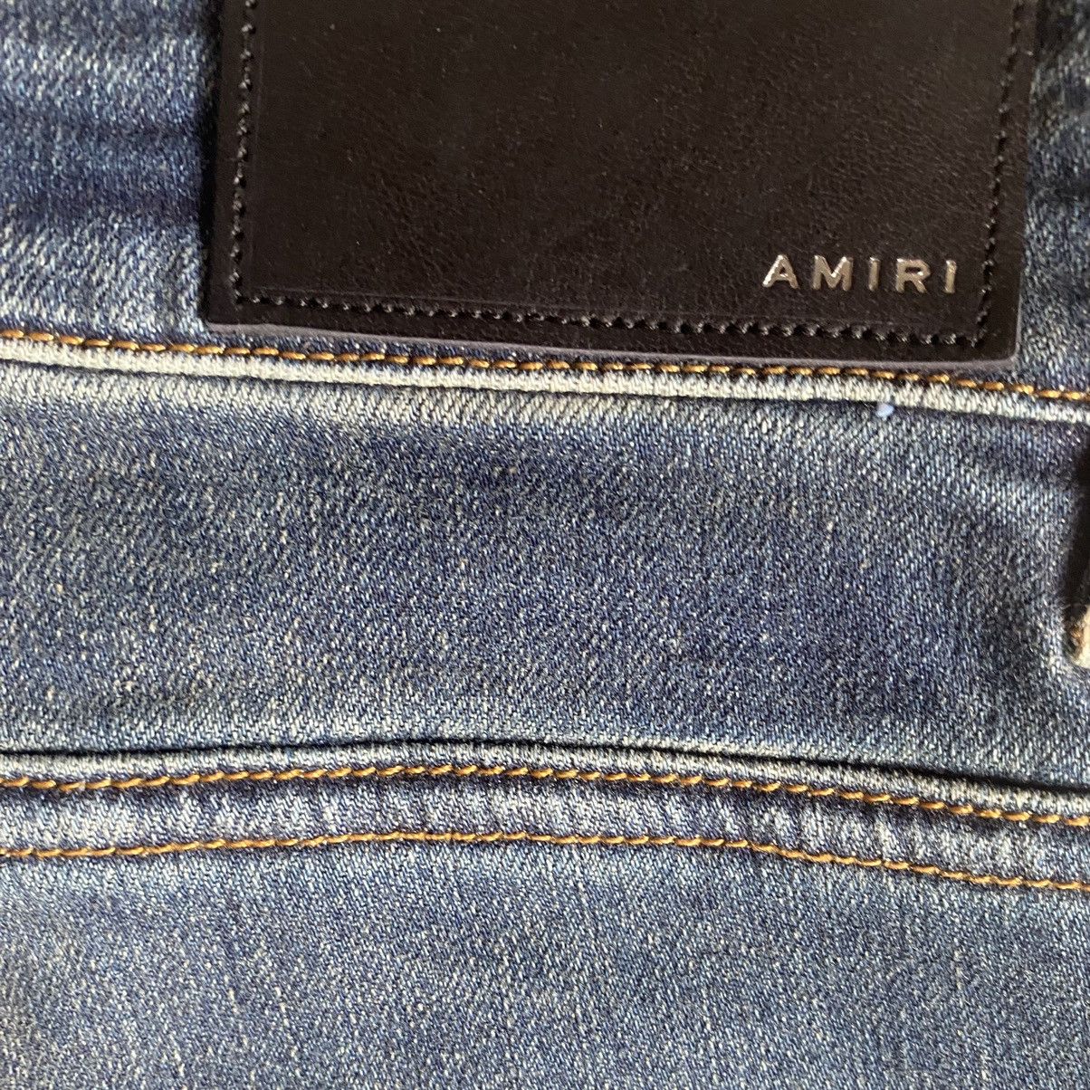 Amiri Deep Blue Classic Shotgun Jeans - 8