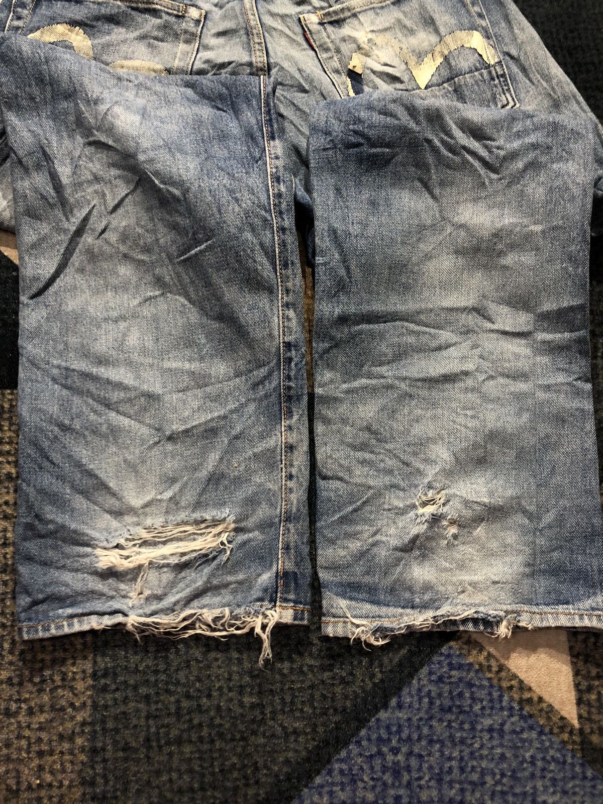 Vintage - Evisu Design By Yamane Selvedge Distressed Denim - 15