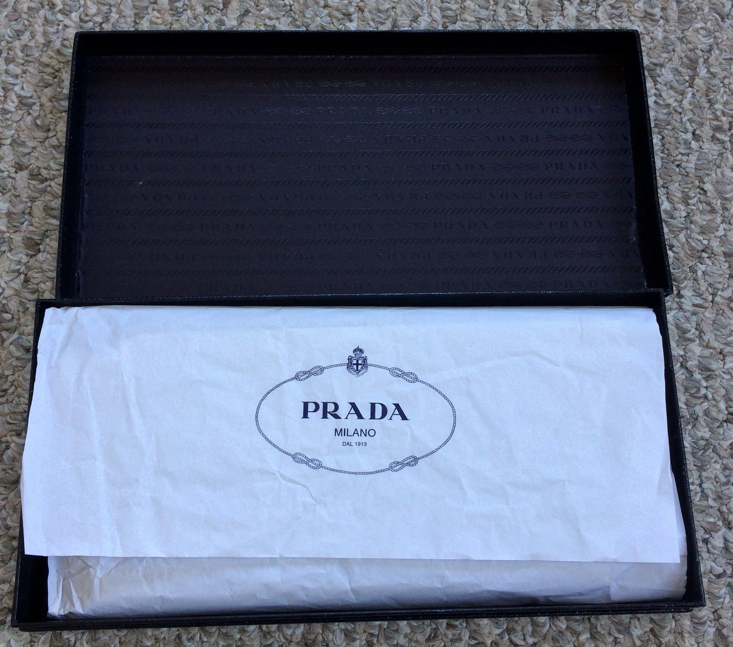 Prada Lambskin Leather Logo Gloves + Box - 13