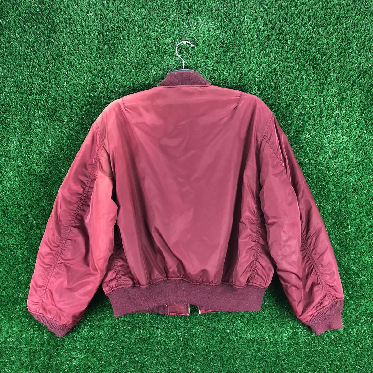 Vintage - Vintage 90's Bomber MA-1 Jacket Cherry Red Color Japan Brand - 4
