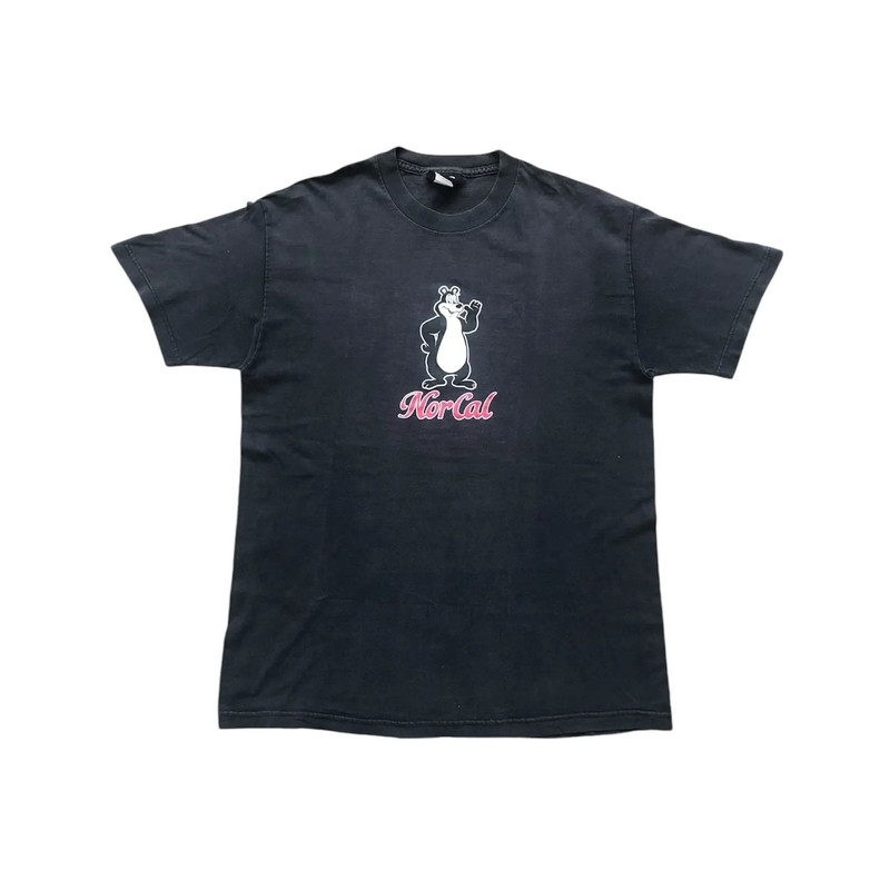 Vintage 90s NHS Skateboards NorCal Bear Skateboards T-Shirt - 1