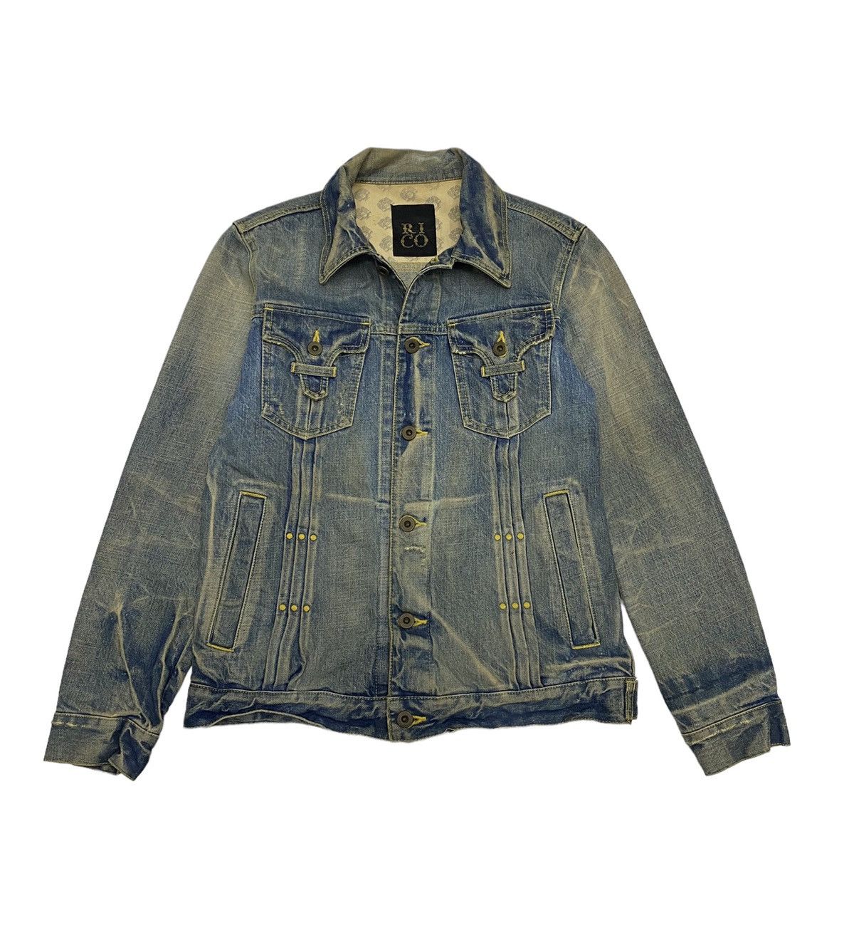 Archival Clothing - 🇯🇵 MADE IN JAPAN RICO DENIM DENIM TRUCKER JACKET - 2