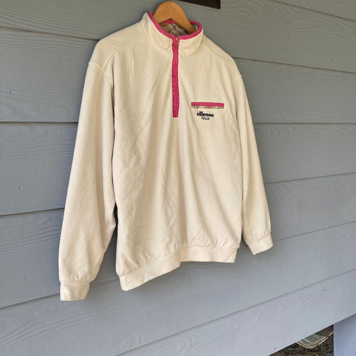 Vintage - 90s Ellese Quater Zipper Sweatshirt - 2