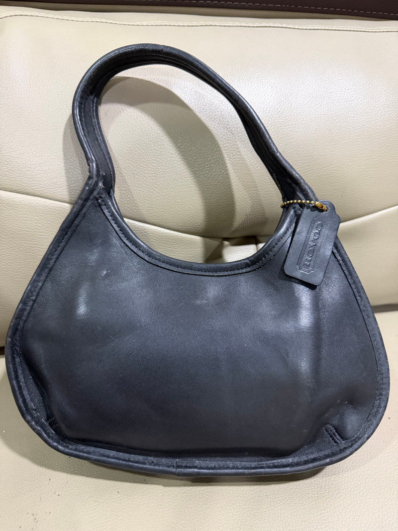 Authentic Vintage Coach Leather Hobo Shoulder Bag - 1