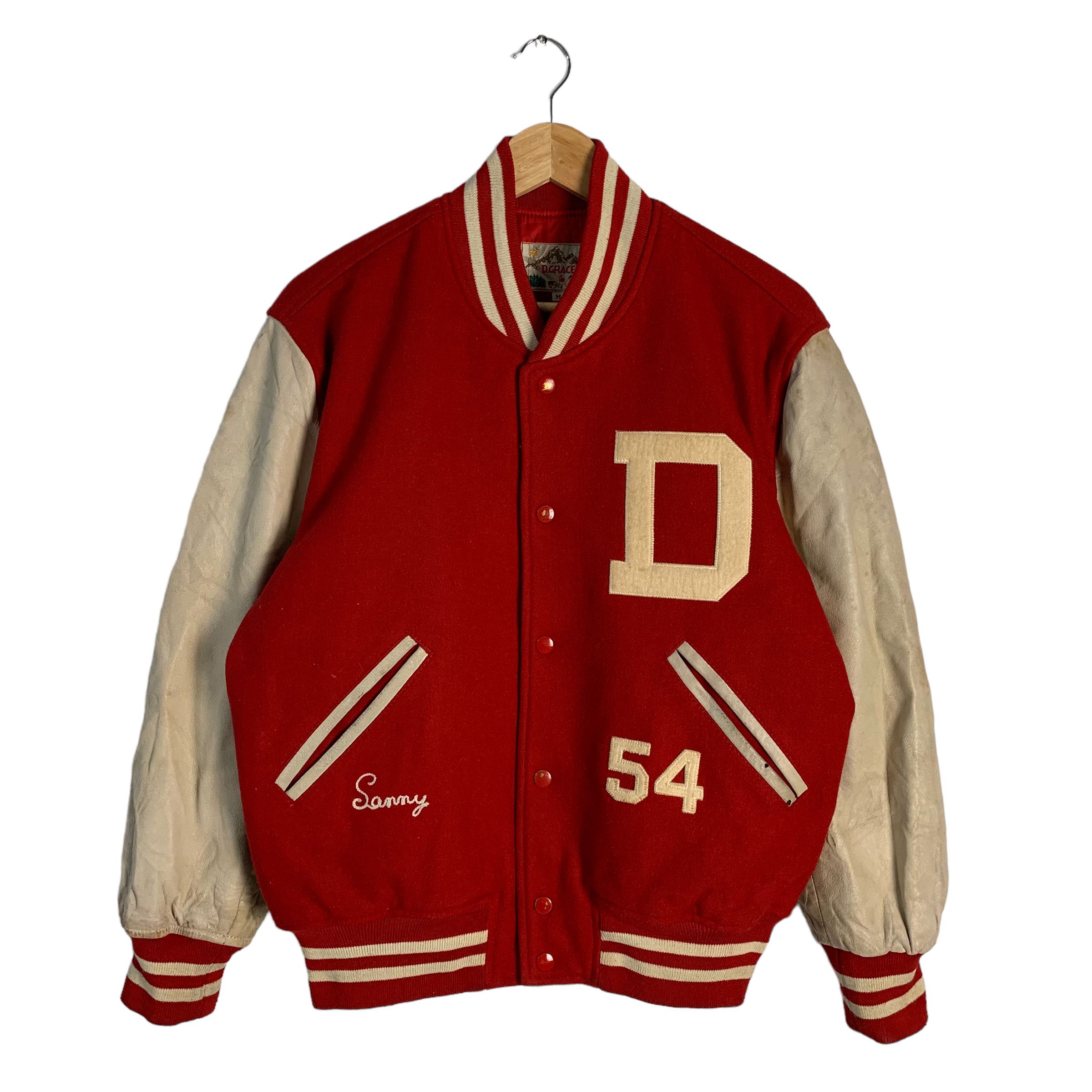 Japanese Brand - D. Grace Calif Hockey Varsity Jacket - 7