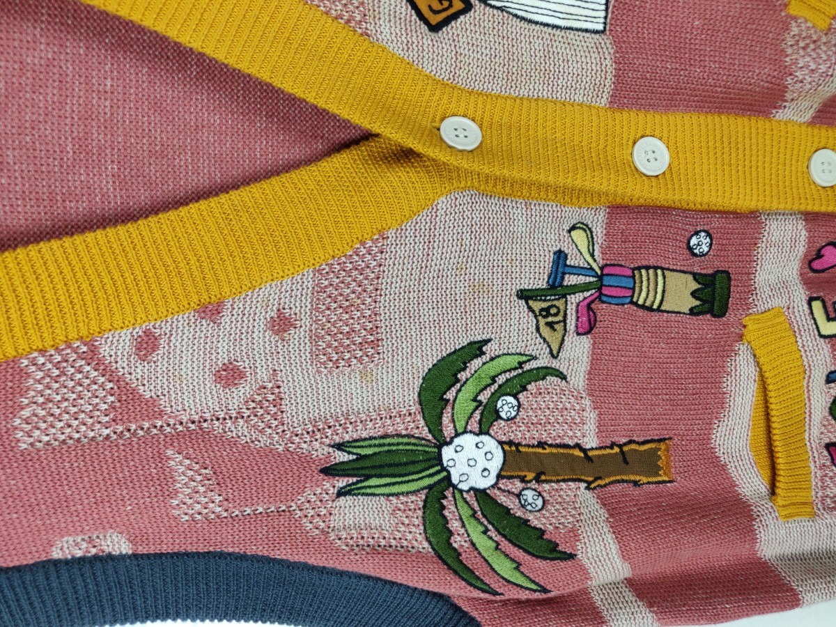 Jean Charles De Castelbajac - JCdC Sport Fullprint Overprint Golf Knit Vest Jacket - 5