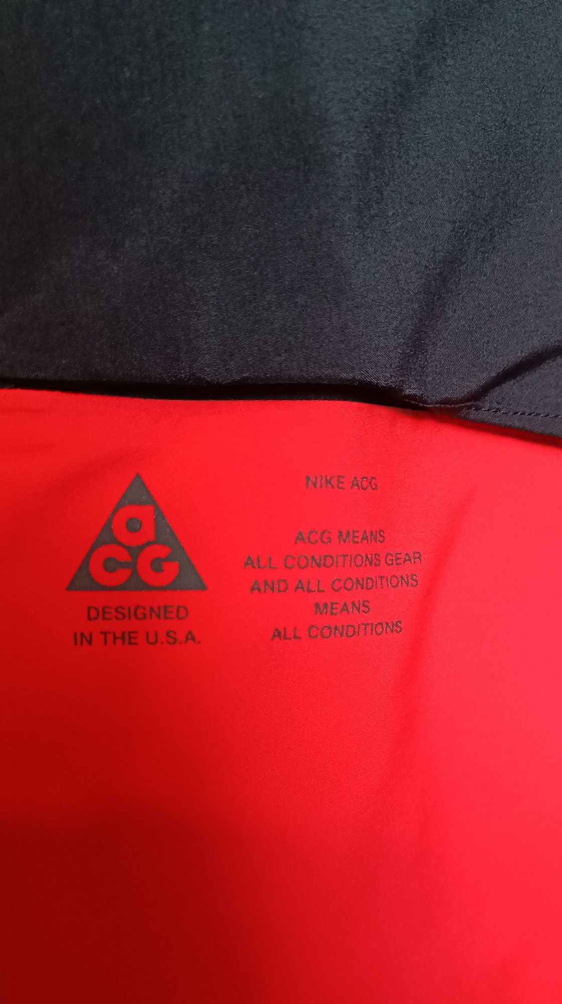 Nike Nikelab ACG Gore-Tex 3-in-1 Poncho Rain Snow Down Women's HABANERO RED BLACK - 5