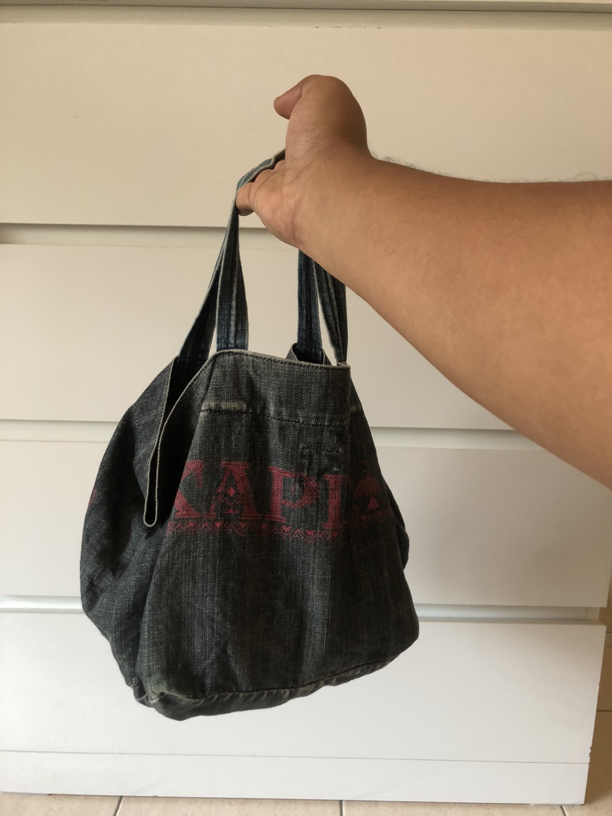 Kapital Duffle Small Denim Tote Bag - 12