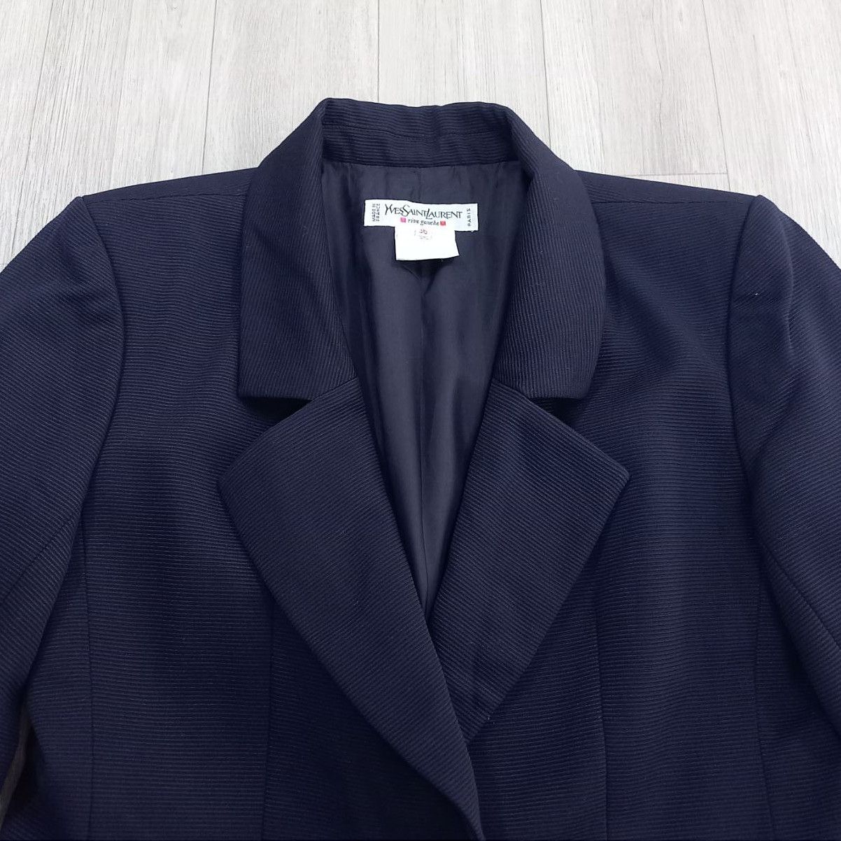 Vintage - Yves Saint Laurent Wool Single Button Blazer Jacket - 8