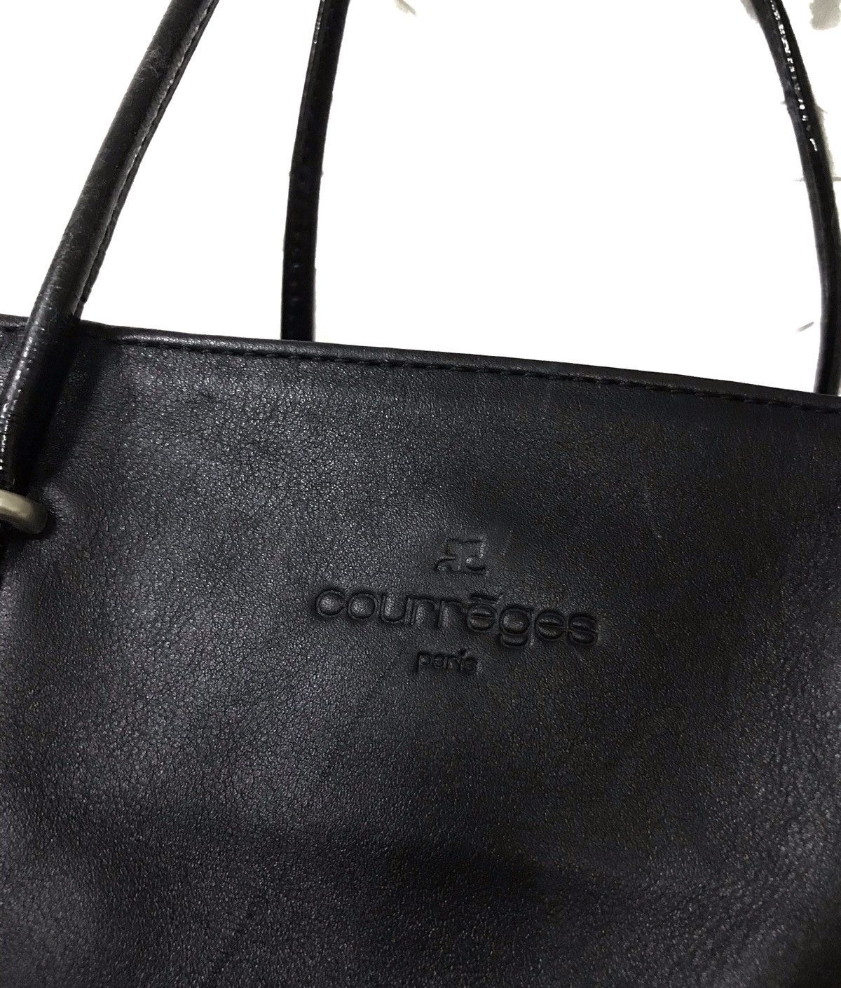 Authentic Courreges Paris Leather Hand Shoulder Bag - 8