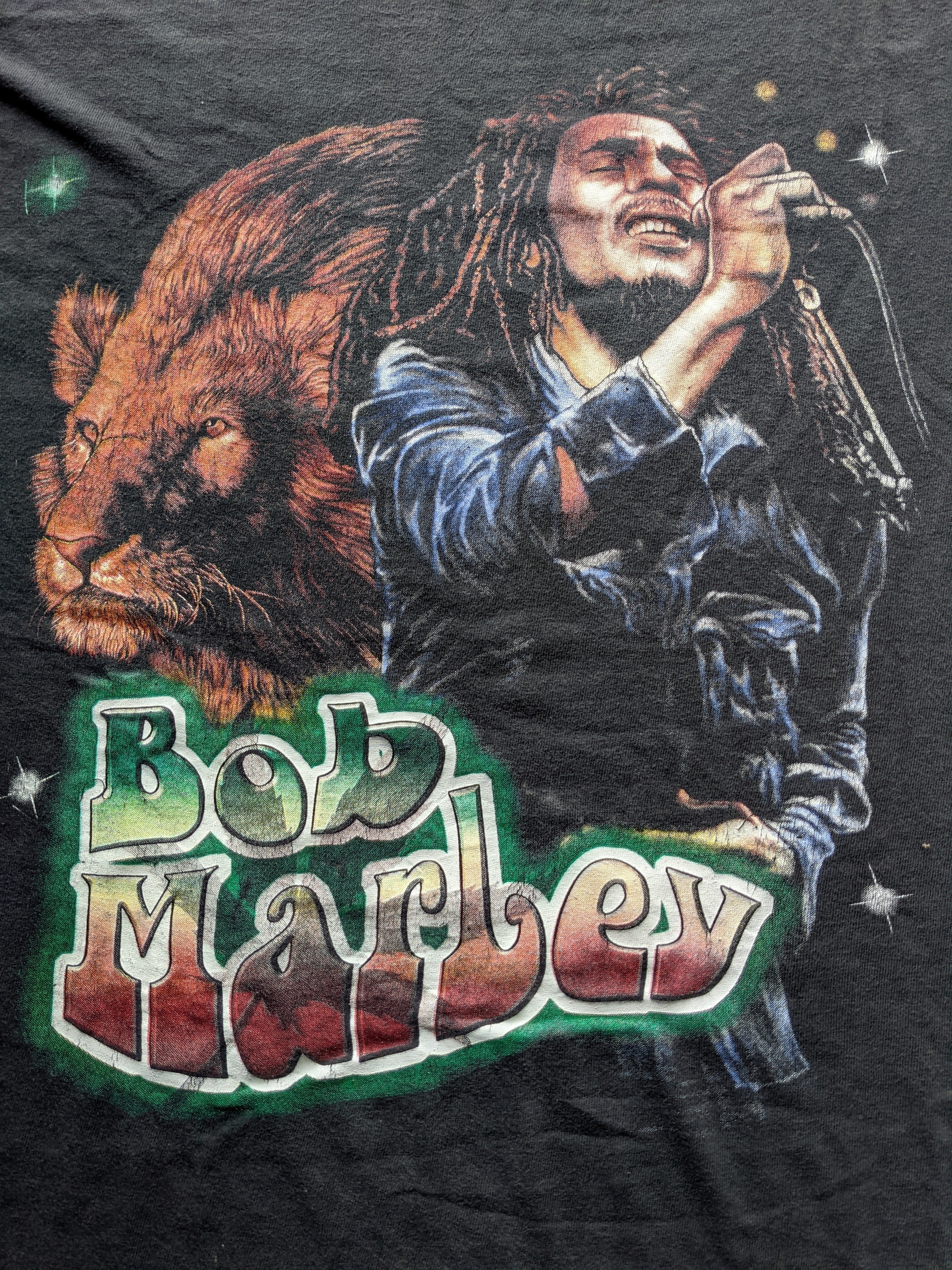 Bob Marley - Vintage 90s Bob Marley raptee design - 2