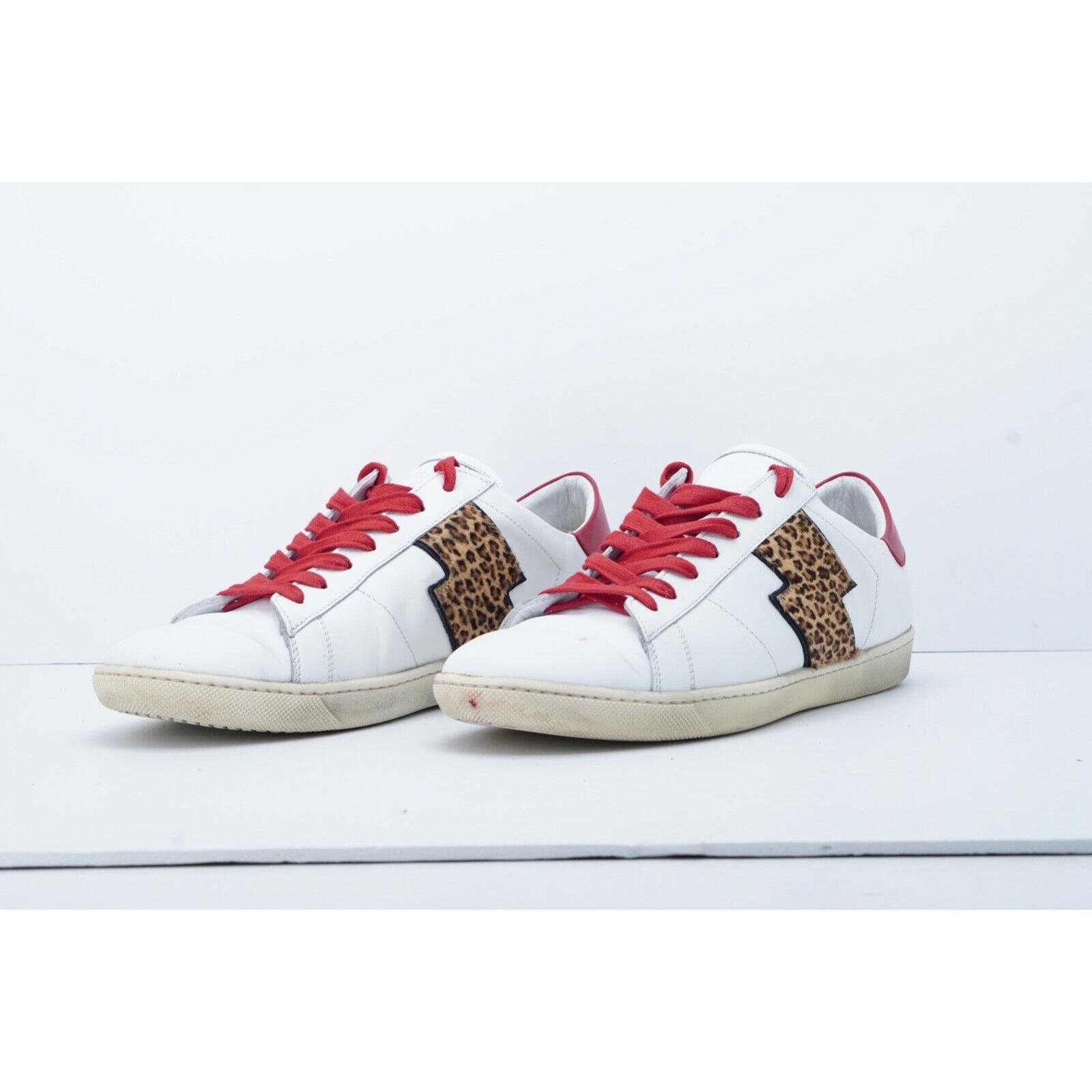 Amiri White Leopard Viper Low Sneakers Shoes Men's 44 / US 1 - 6