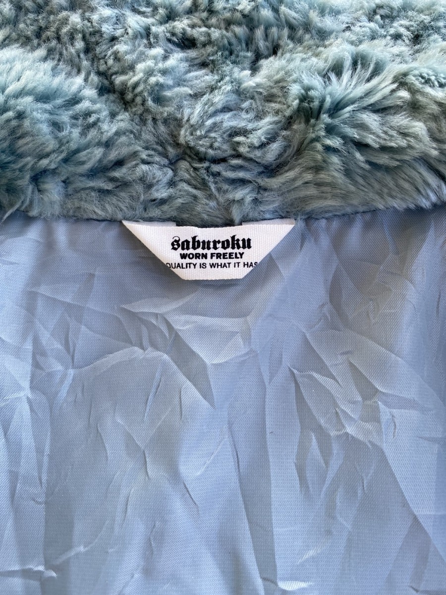 Street Fashion - Saburoku Worn Freely Deep Pile Fleece Jacket - 10