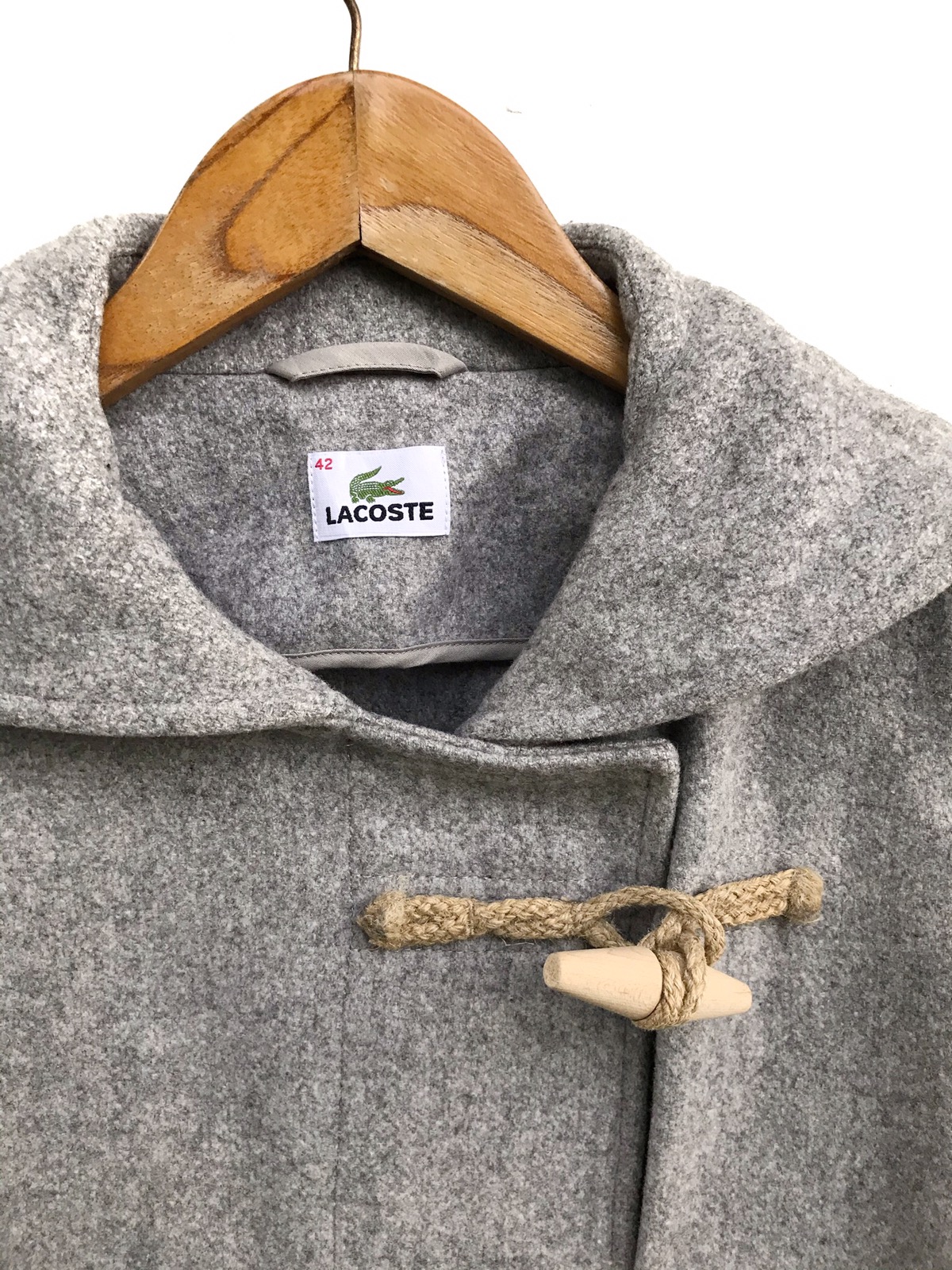 Lacoste Automne Hiver Wool Duffle Coat Jacket - 3