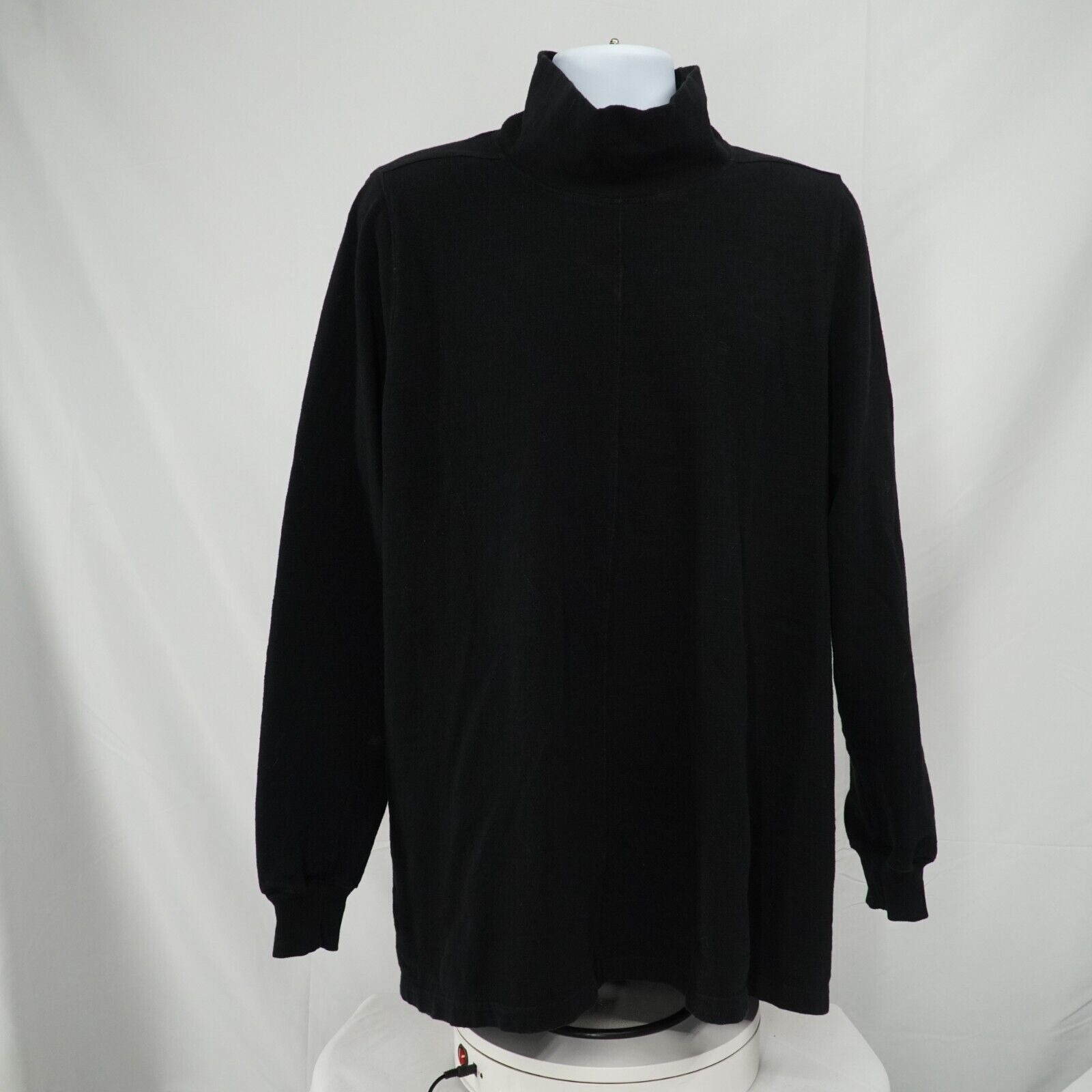 Rick Black Turtleneck Sweater Size Medium FW17 Glitter - 21