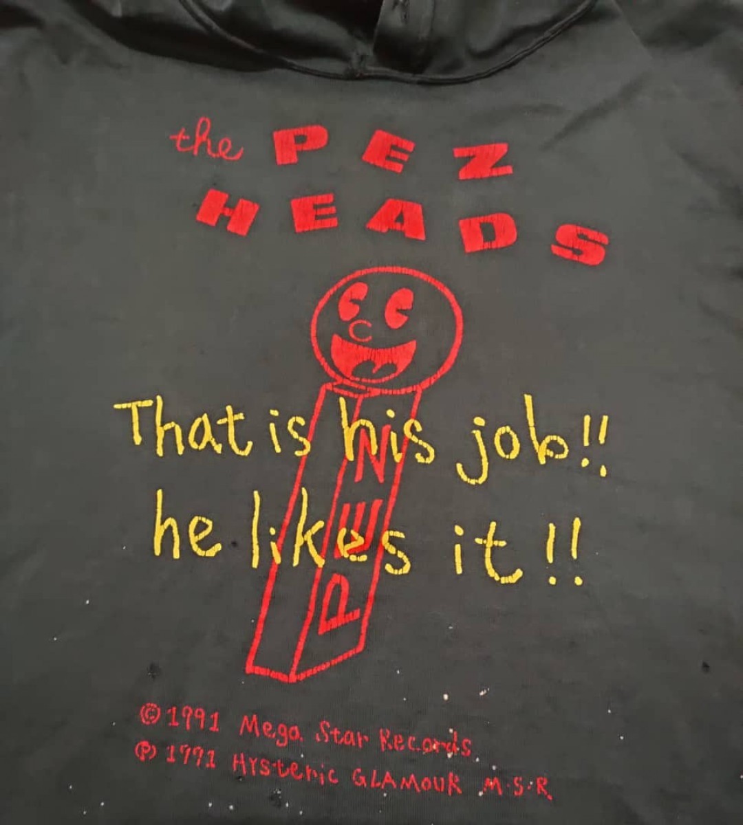 Band Tees - Vintage x The Pezhead Distressed Hoodie T - 2